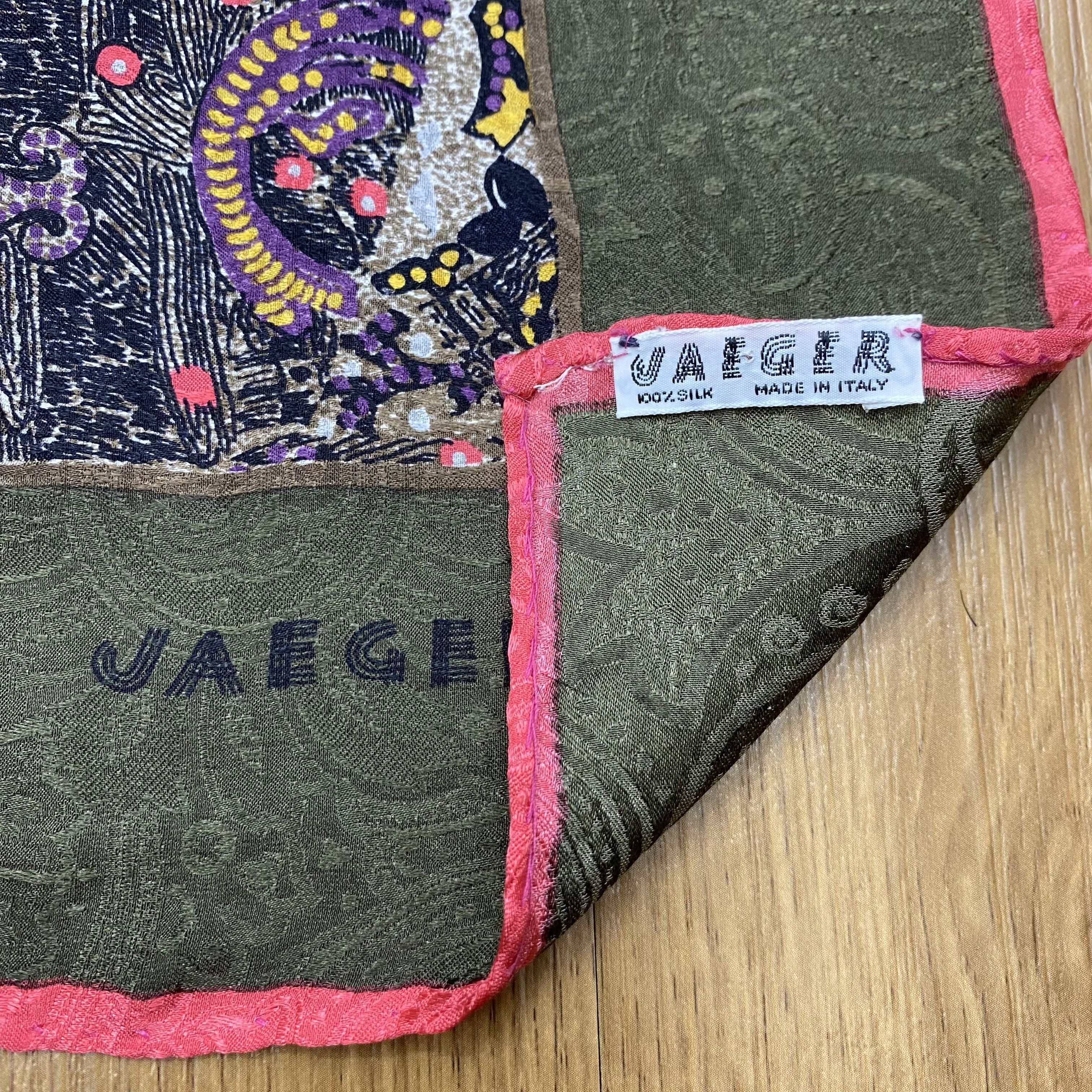 Jaeger × Vintage Vintage 90s Jaeger Silk Scarf Size ONE SIZE - 4 Thumbnail