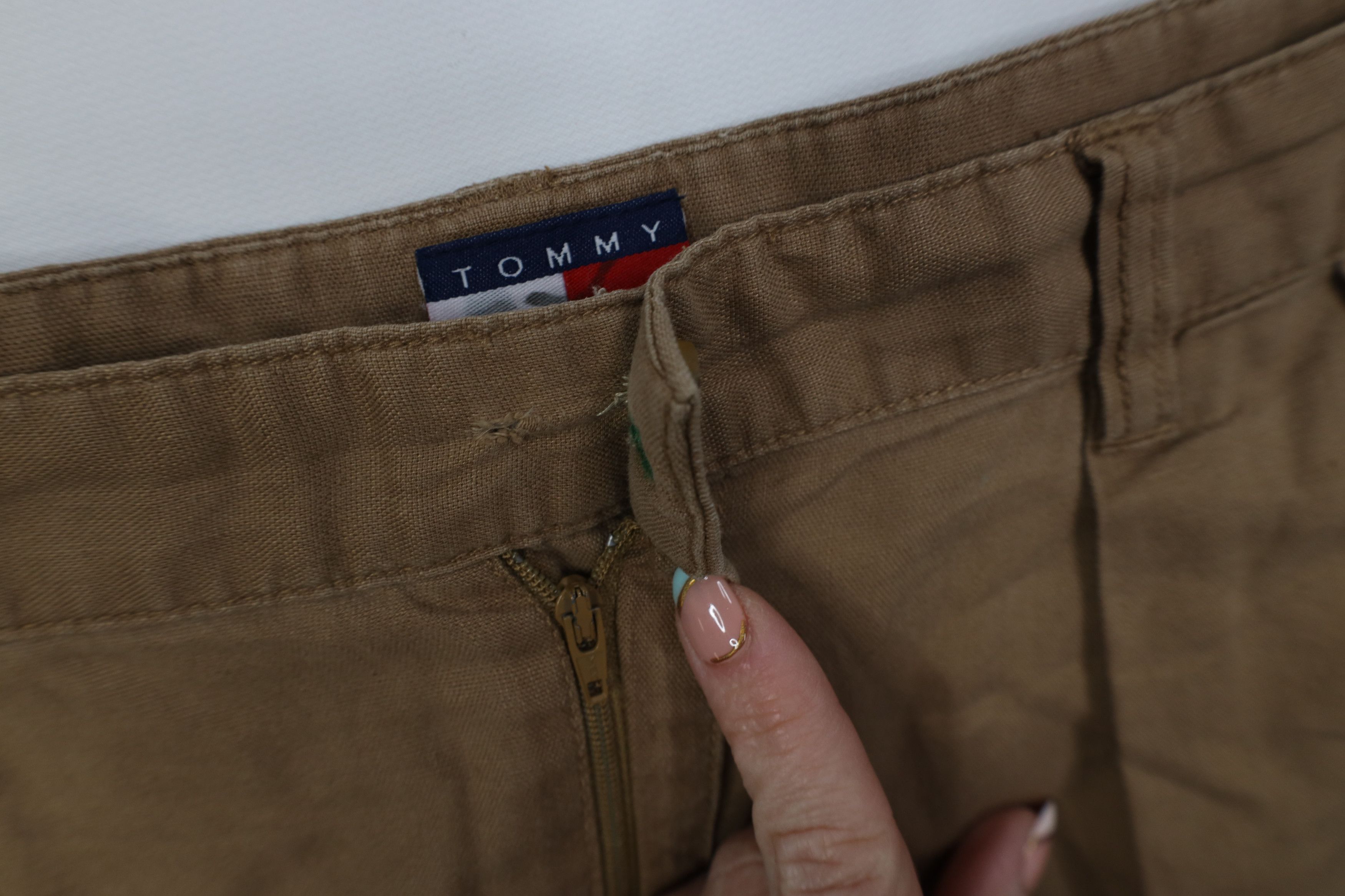 Tommy Hilfiger Vintage 90s Tommy Hilfiger Blend Knit Wide Leg Chino Pants Size US 34 / EU 50 - 5 Thumbnail