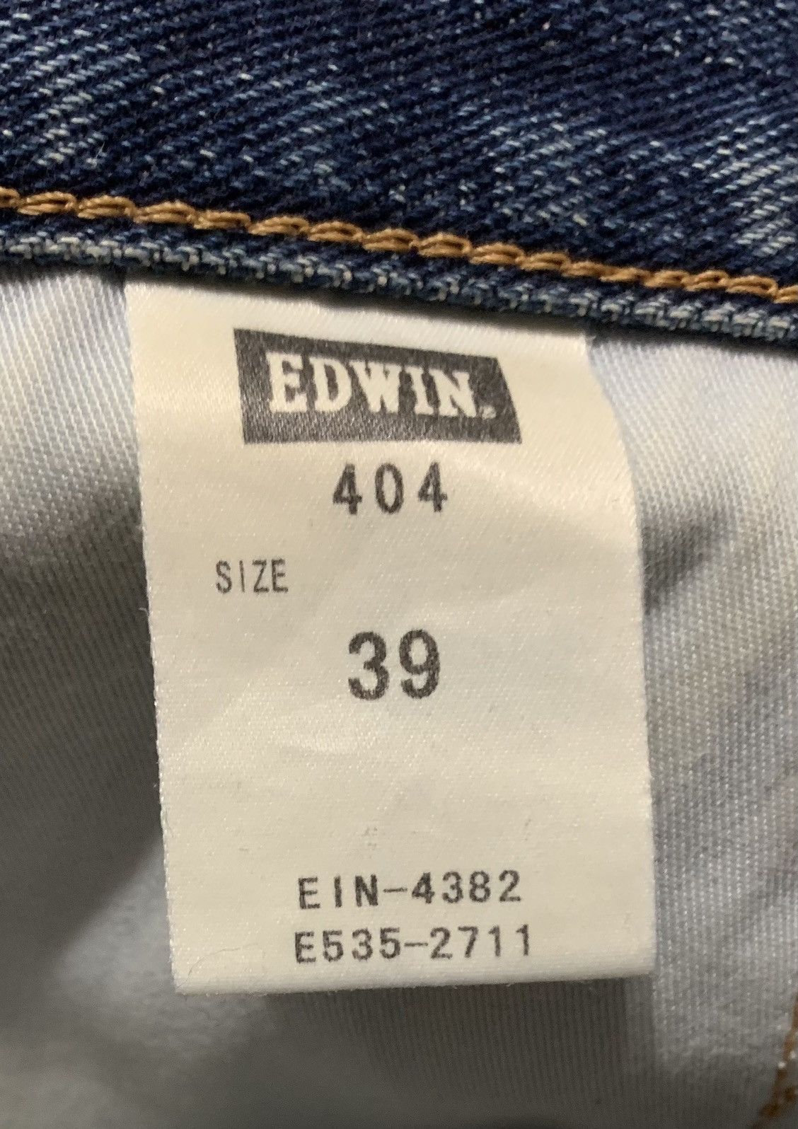 Edwin Vintage Edwin 404 Faded Blue Jeans Made In Japan Size US 41 - 7 Thumbnail