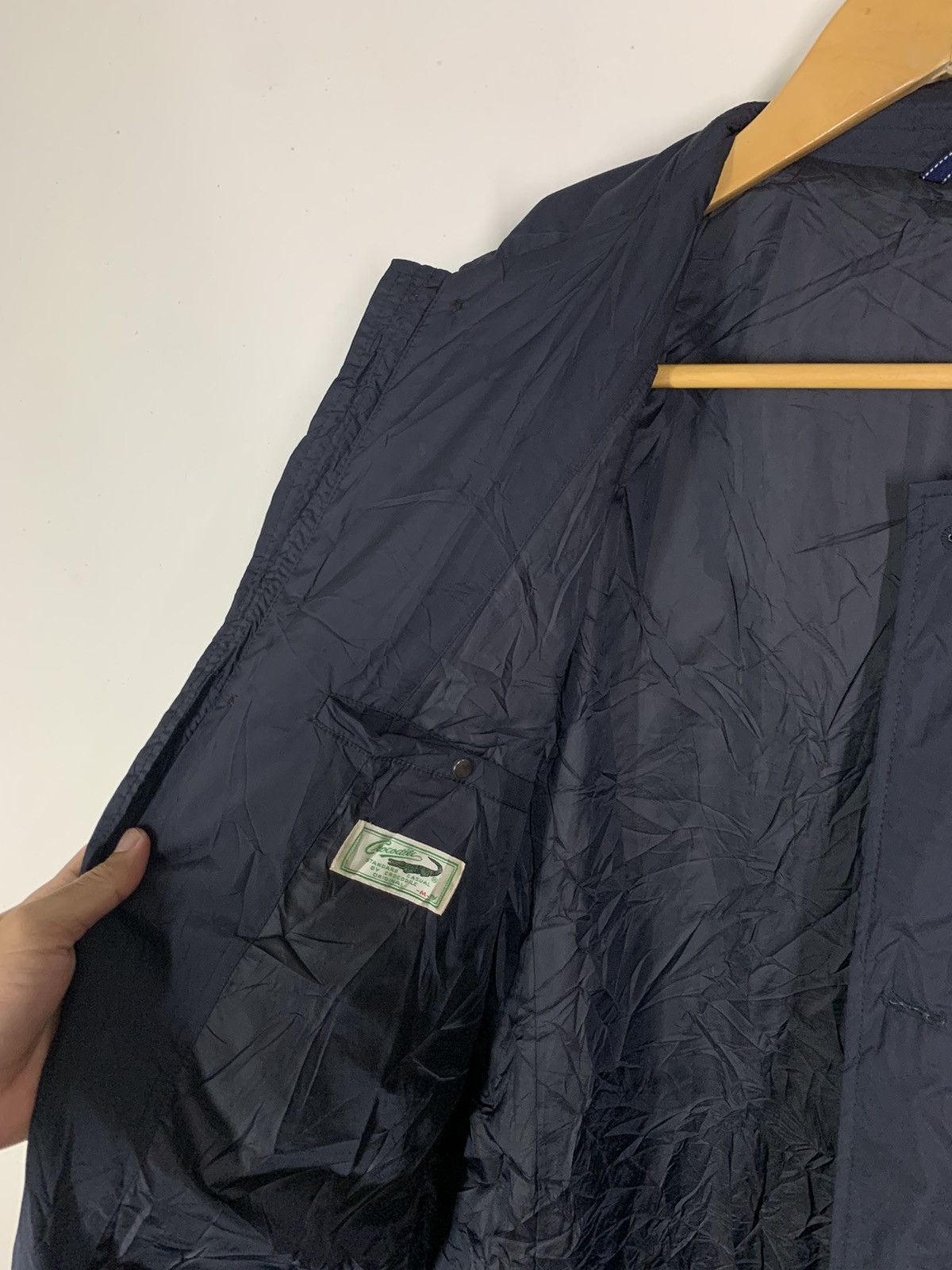 Vintage Crocodile Long Quilted Jacket