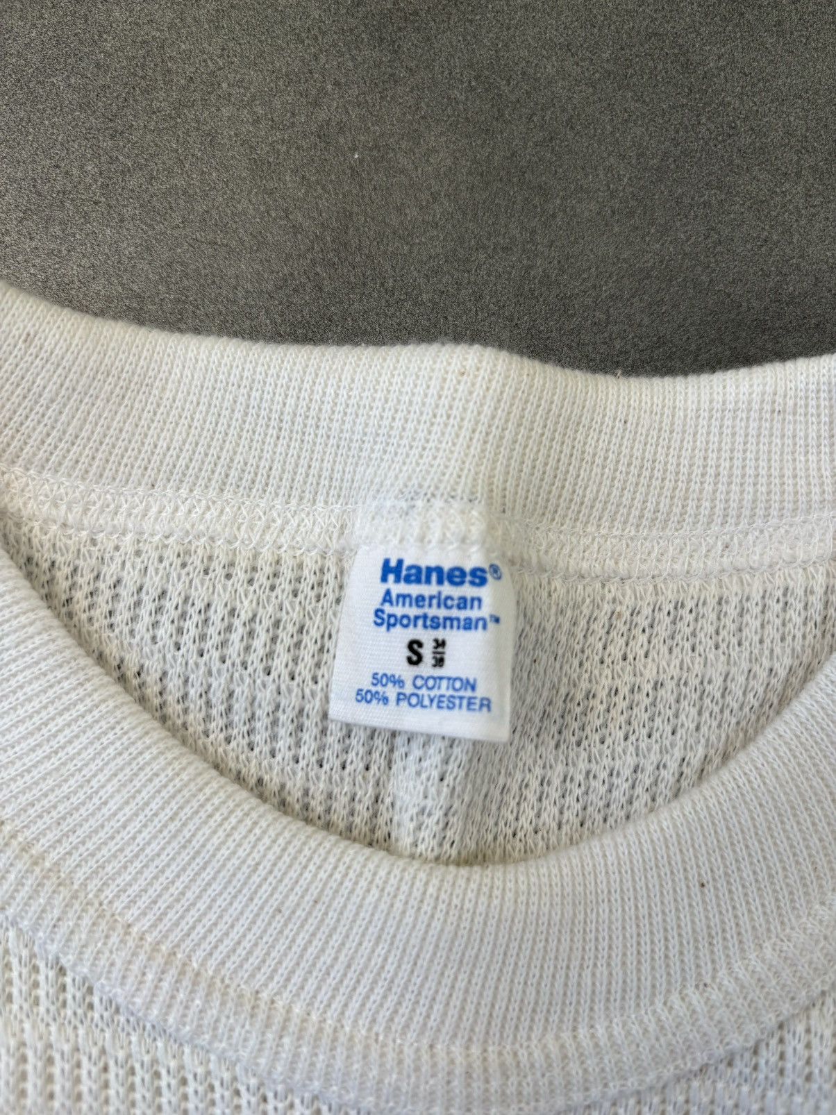 Hanes × Vintage 1980s Thermal Longsleeve Vintage Hanes American Sportsman US Size US S / EU 44-46 / 1 - 5 Thumbnail