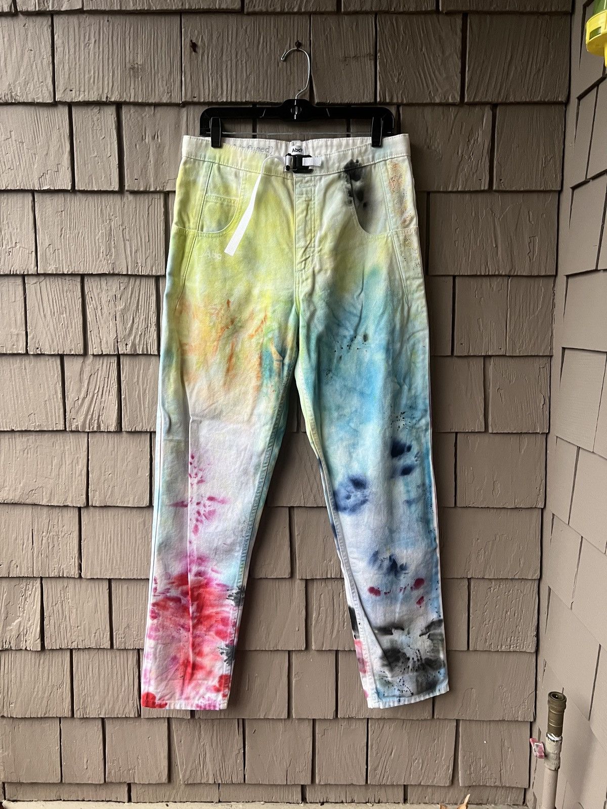Advisory Board Crystals × Guess Advisory Board Crystals Crystal Infused White Jean Size US 32 / EU 48 - 1 Thumbnail