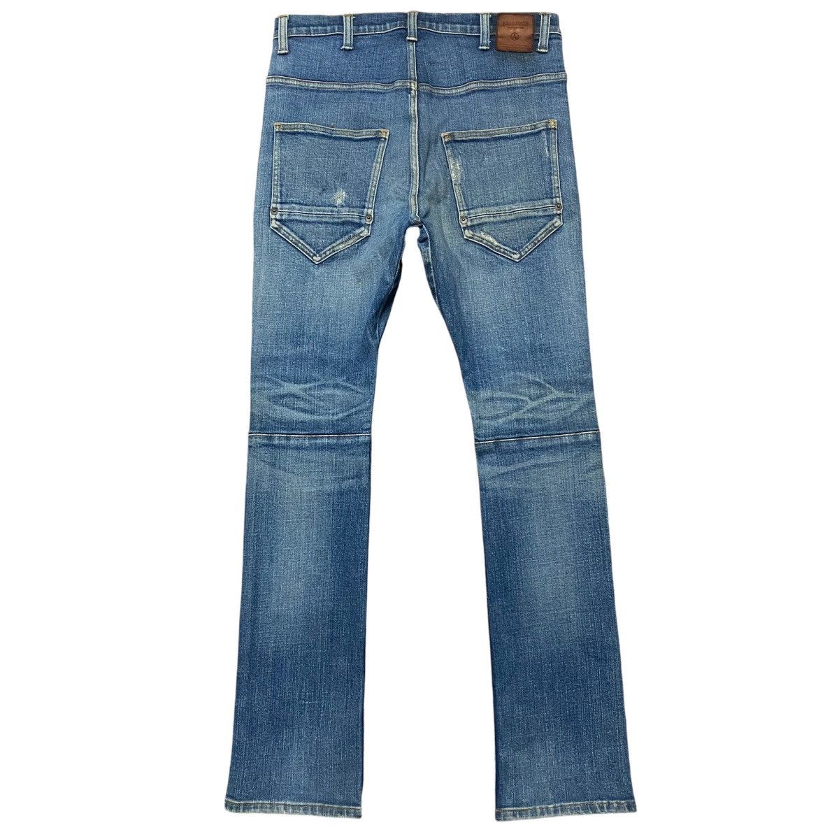 Japanese Brand Fadthree Denim Biker Jeans Stretch Size US 30 / EU 46 - 2 Thumbnail