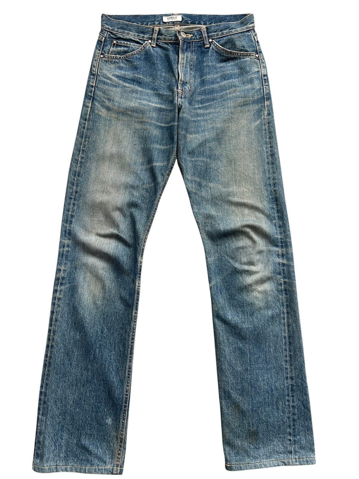 Fiorucci Vintage Fiorucci Distressed Selvedge Denim Jeans 31x32 Size US 31 - 2 Thumbnail