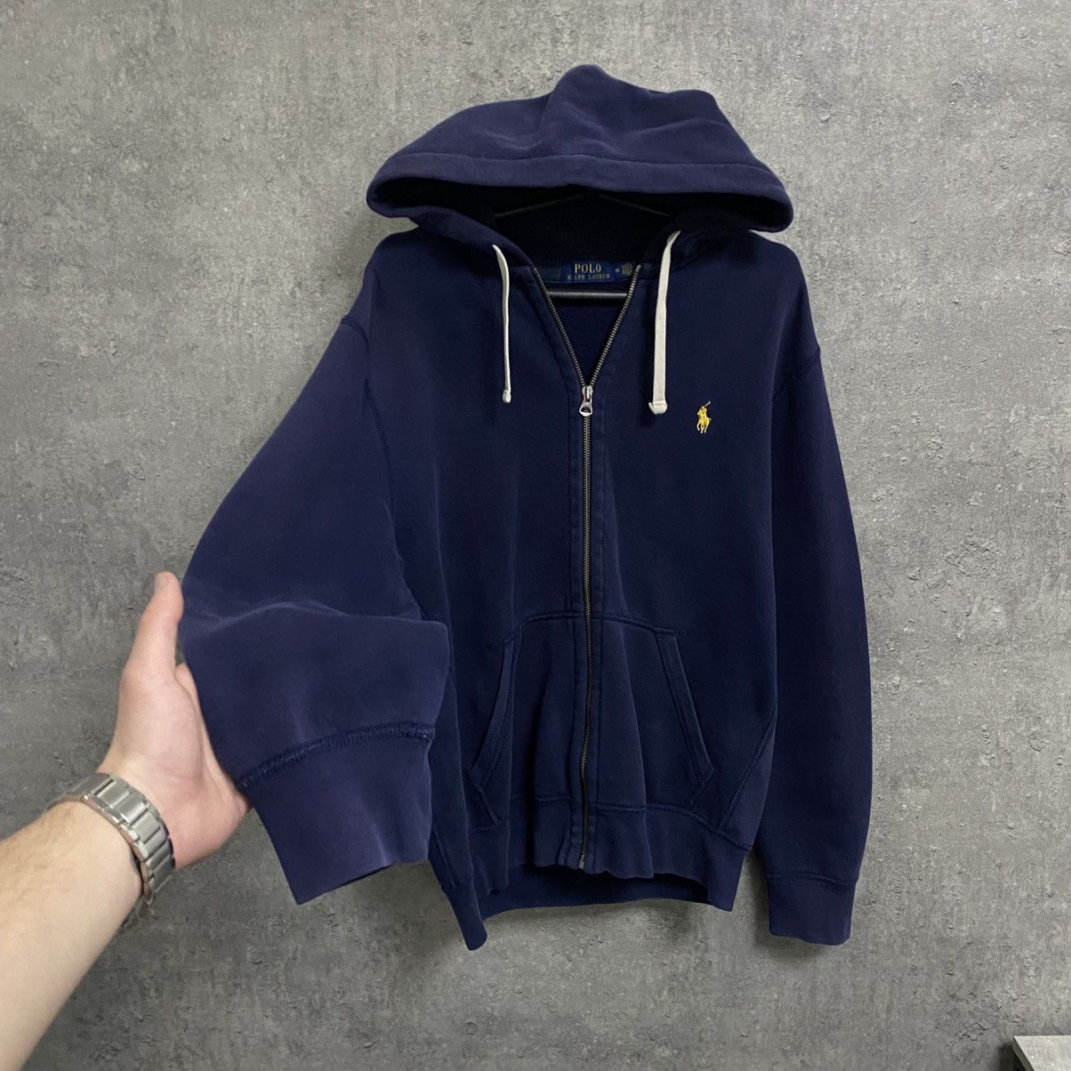 Polo Ralph Lauren Vintage Polo Ralph Lauren Zip Hoodie Blue Size US M / EU 48-50 / 2 - 2 Thumbnail
