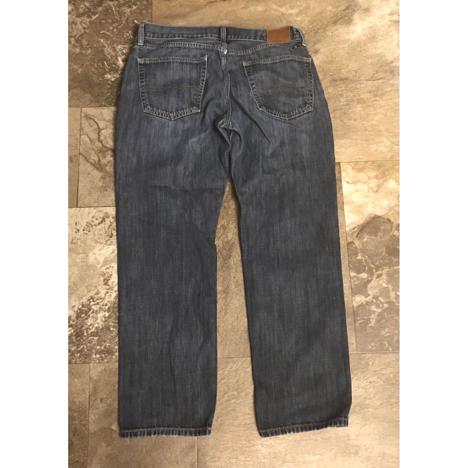 Lucky Brand Lucky Brand 221 Original Straight Denim Jeans Mens 33 x 30 Blue Cotton Belt Loops Pockets Regular Vintage: No Size US 33 - 4 Thumbnail