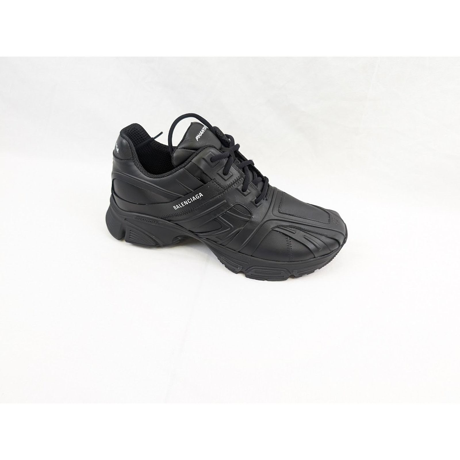 Balenciaga o1rshd1 Nappa Silk Phantom Sneakers in Black Size US 11 / EU 44 - 1 Thumbnail