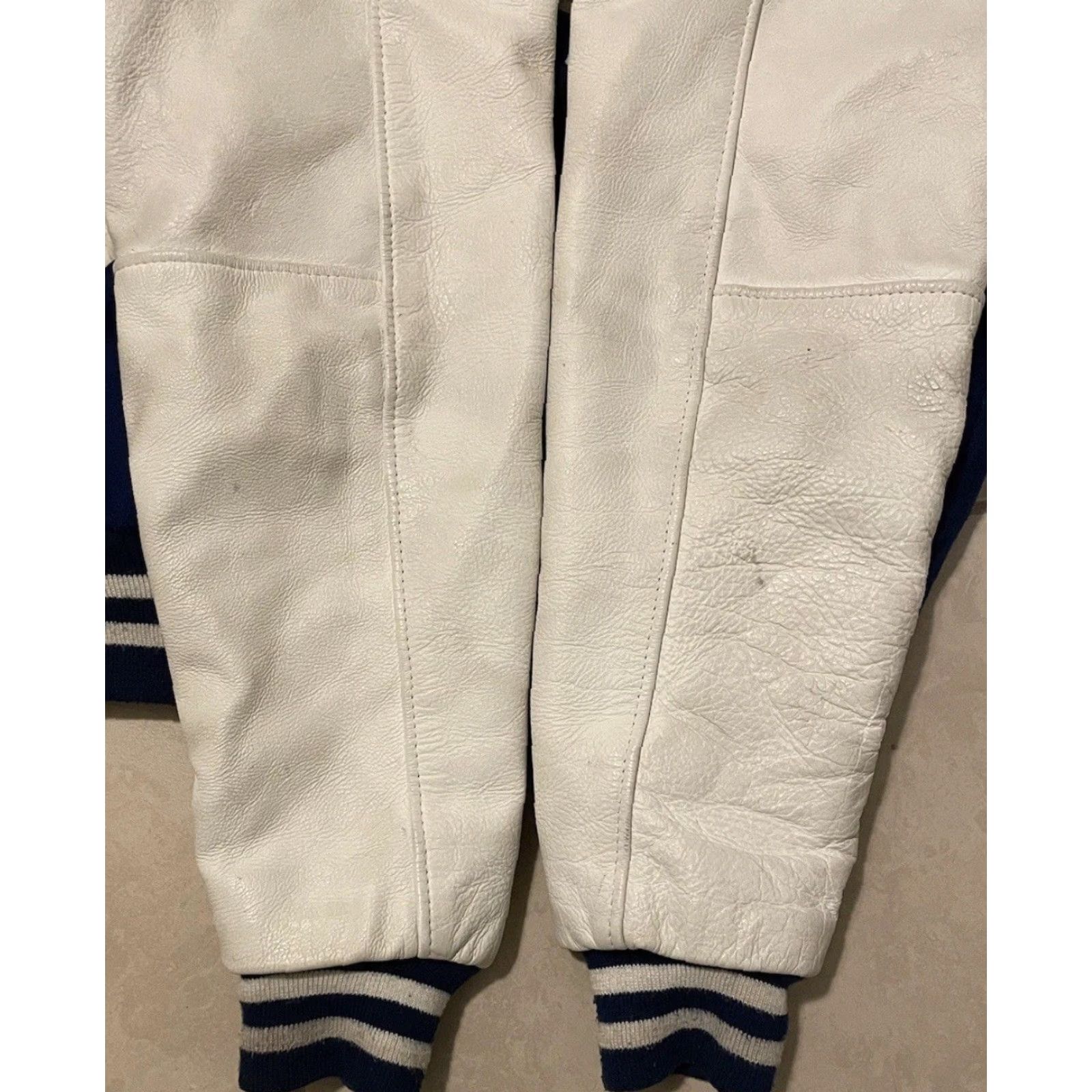 Vintage Vtg Varsity Letterman Jacket S USA Michigan School Football Track Grunge 90s Y2K Jacket Mens Blue Regular S Size US S / EU 44-46 / 1 - 7 Thumbnail