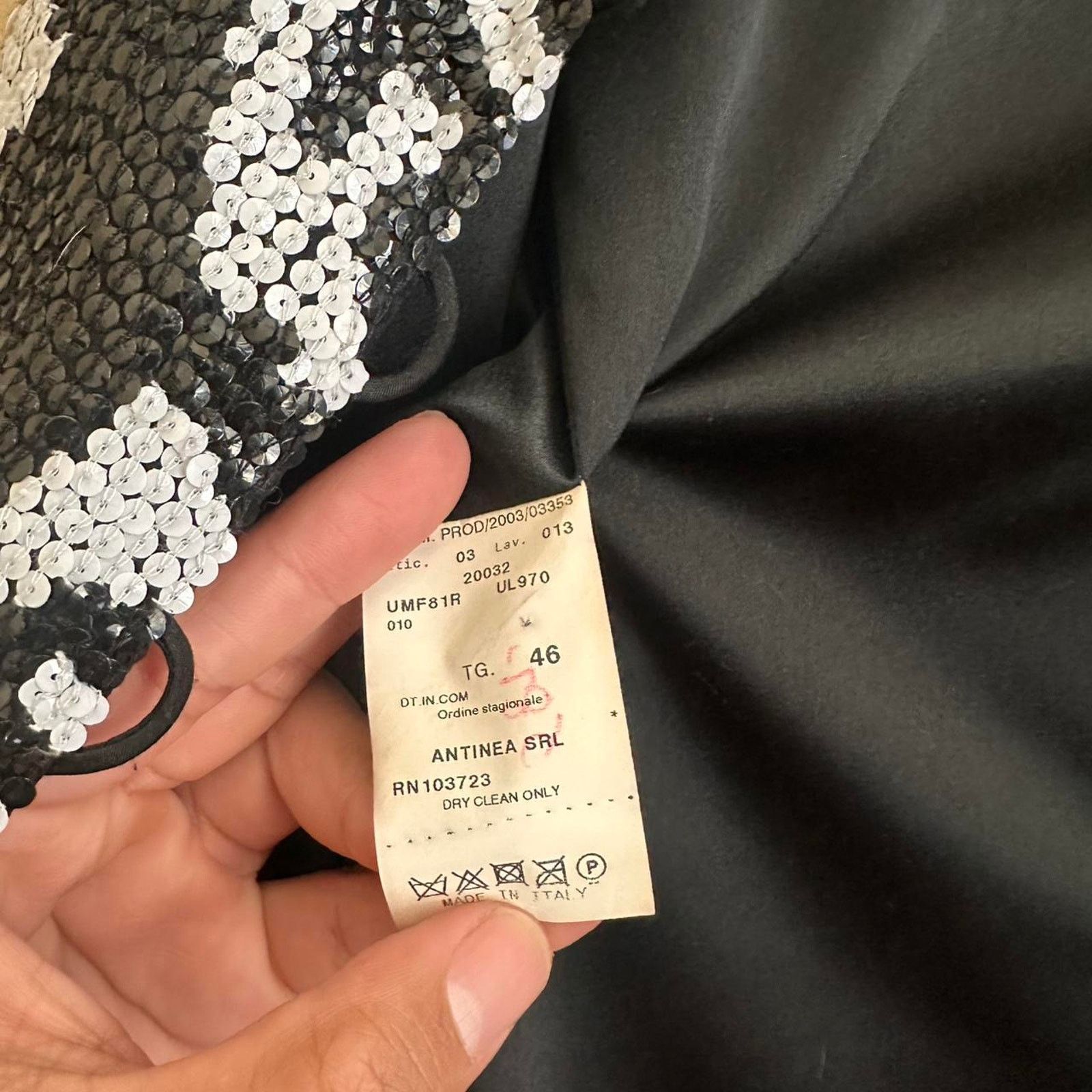 Armani × Vintage Vintage Armani Collezioni Sequin Jacket Size 10 Size L / US 10 / IT 46 - 7 Thumbnail