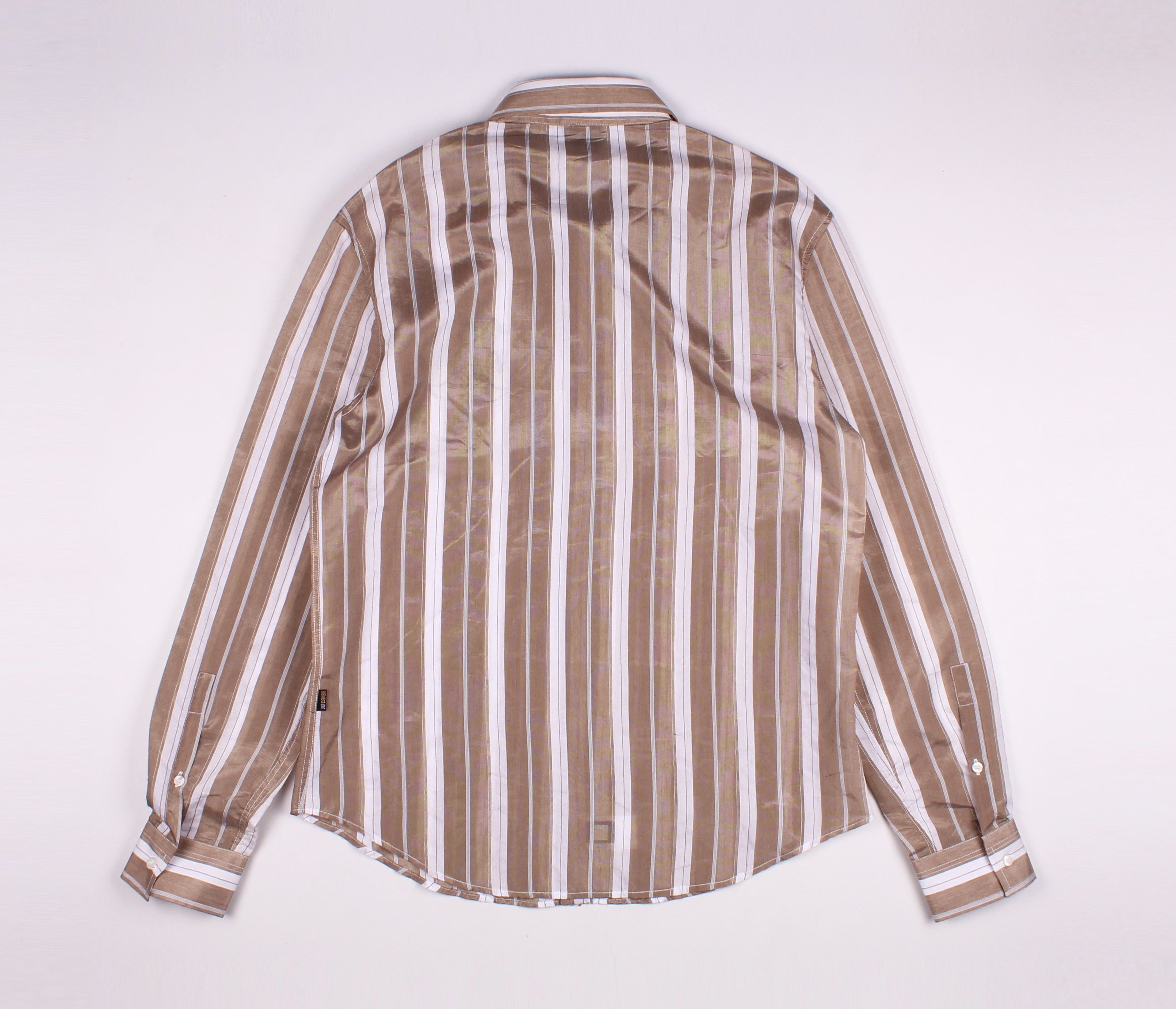 Just Cavalli Vintage Just Cavalli Striped Long Sleeve Shirt Size US L / EU 52-54 / 3 - 8 Thumbnail