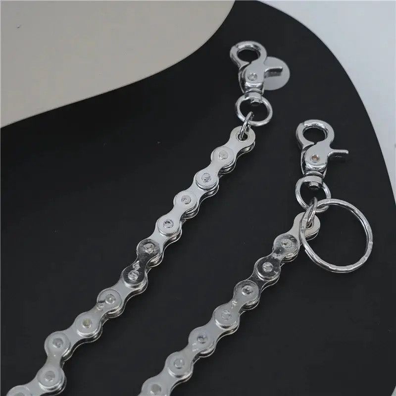 Japanese Brand × Vintage Punk Rock Unique Metal Minimalist Bicycle Chain Keychains Size ONE SIZE - 6 Thumbnail