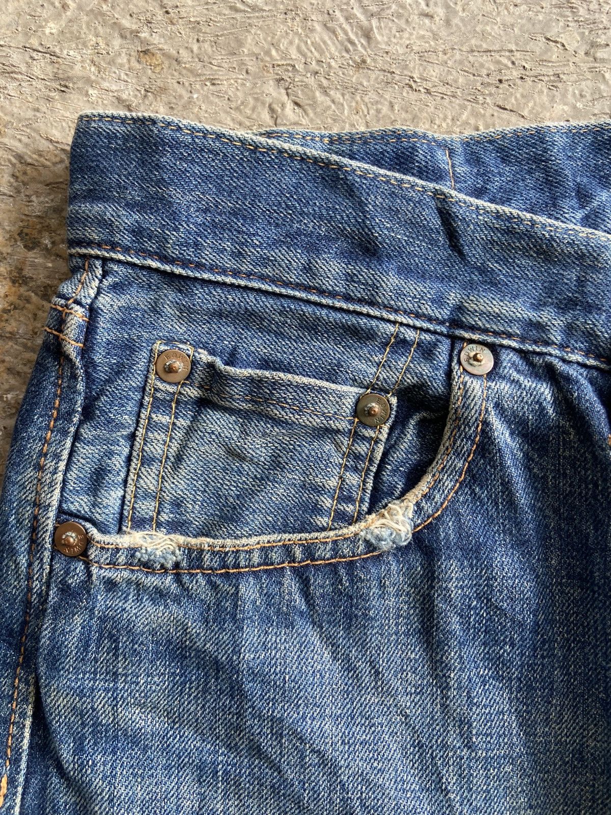Edwin 1990s Edwin 505S - Vintage Ripped Selvedge Denim Pants Size US 31 - 10 Thumbnail