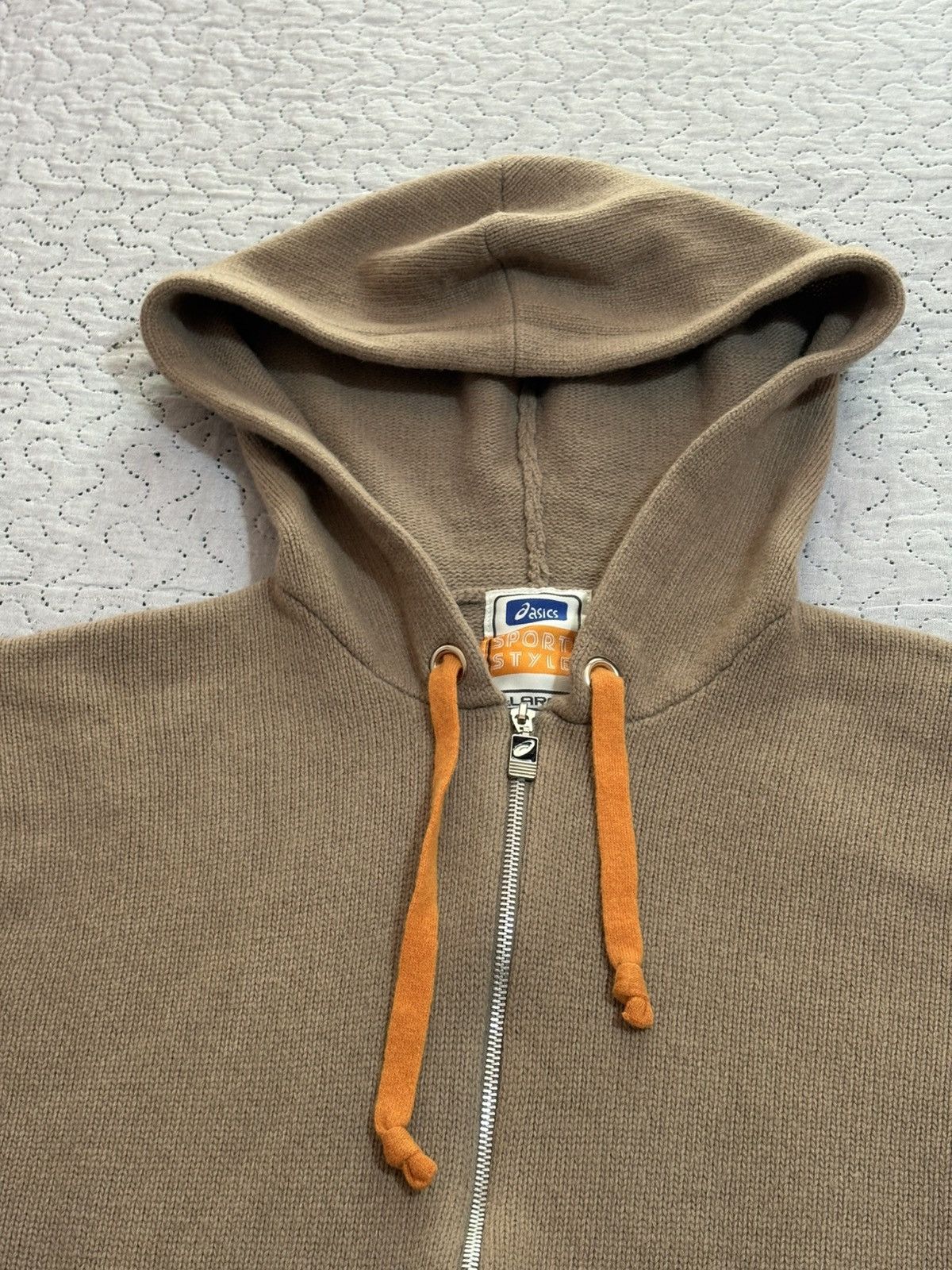 Asics 90s wool hooded asics zip sweatshirt Size US XL / EU 56 / 4 - 7 Thumbnail