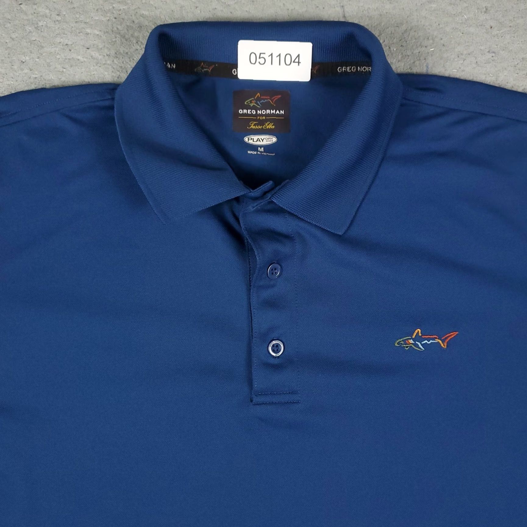 Vintage Greg Norman Polo Shirt Mens M Blue Shark Polo Shirt Casual Golf Short Sleeve Shirts Mens Blue Shark Polo Shirt Size US M / EU 48-50 / 2 - 2 Thumbnail