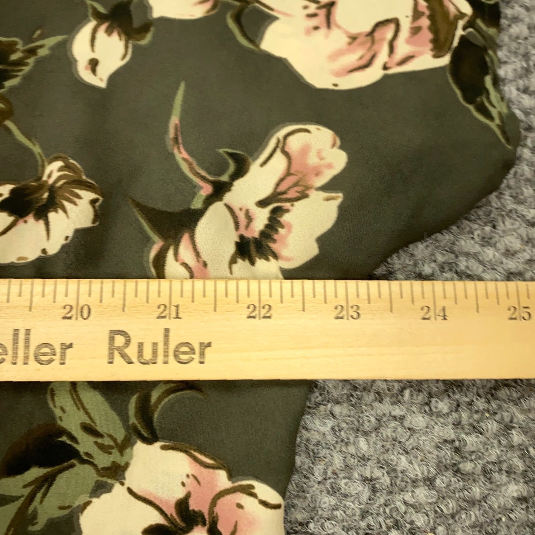 Vintage West Kei Shirt Womens XL Gray Floral Flowy Blouse Business Casual Office Womens Size XL / US 12-14 / IT 48-50 - 8 Thumbnail