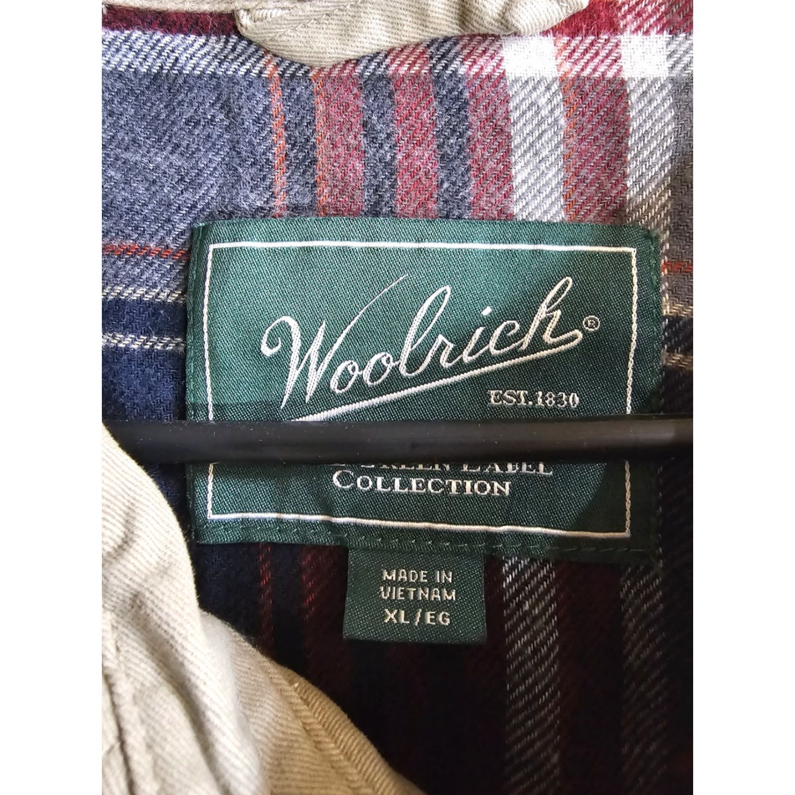 Vintage Woolrich Shirt Jacket NWTs Classic Flannel Lined Button-Up Mens Sz X-LARGE Khaki Size US XL / EU 56 / 4 - 4 Thumbnail