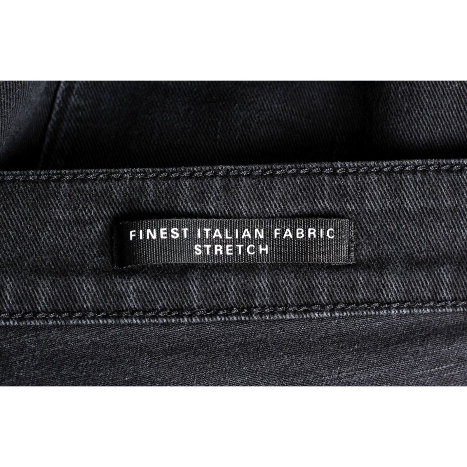 Hugo Boss HUGO BOSS Delaware3 Slim Fit Jeans Men 32W 32L Stretch Candiani Denim Black 5-Pocket Rise Mid Mens Size US 32 / EU 48 - 6 Thumbnail