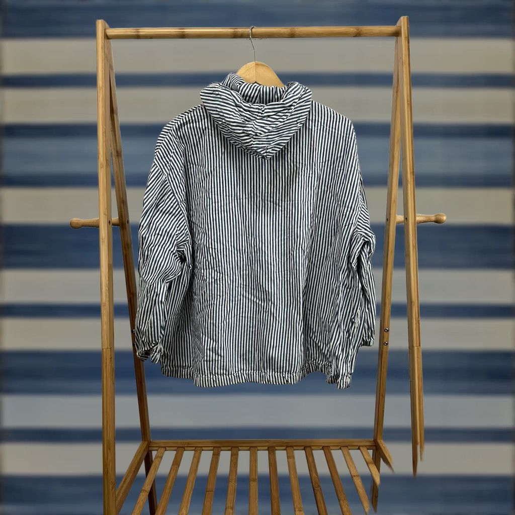 Polo Ralph Lauren VTG 90s Polo Ralph Lauren Pony Nautical Striped Boat Hooded Full Zip Jacket XL Mens Jacket Size US XL / EU 56 / 4 - 1 Thumbnail
