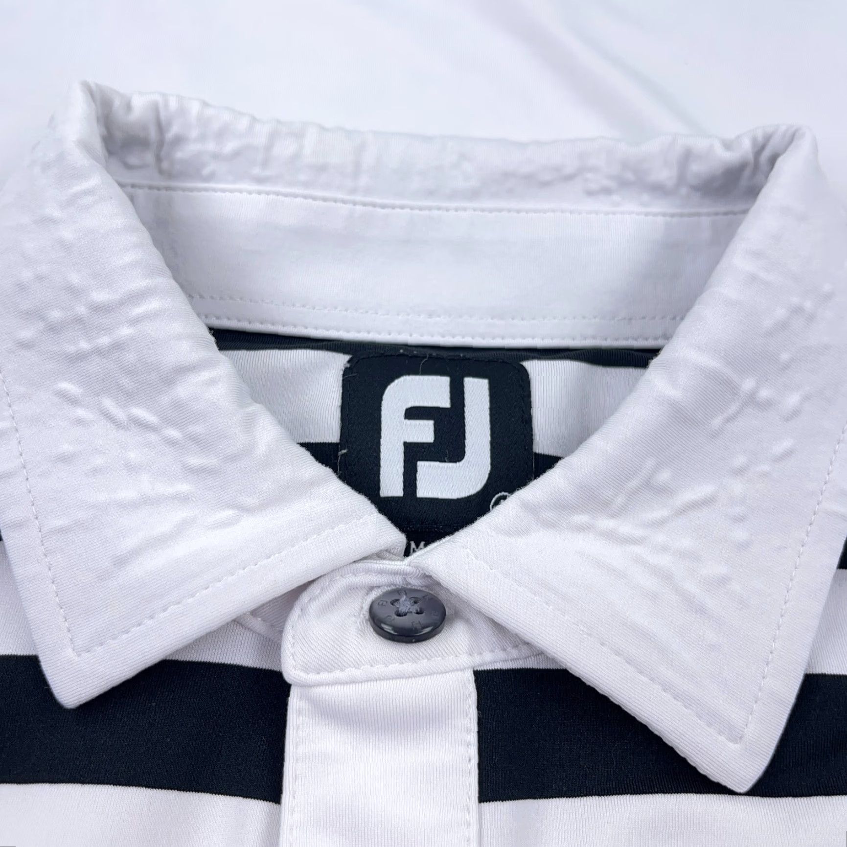 Footjoy FootJoy Polo Shirt Men White Large Regular Short Sleeve Button Logo Polo Shirt Mens White FootJoy Size US L / EU 52-54 / 3 - 7 Thumbnail