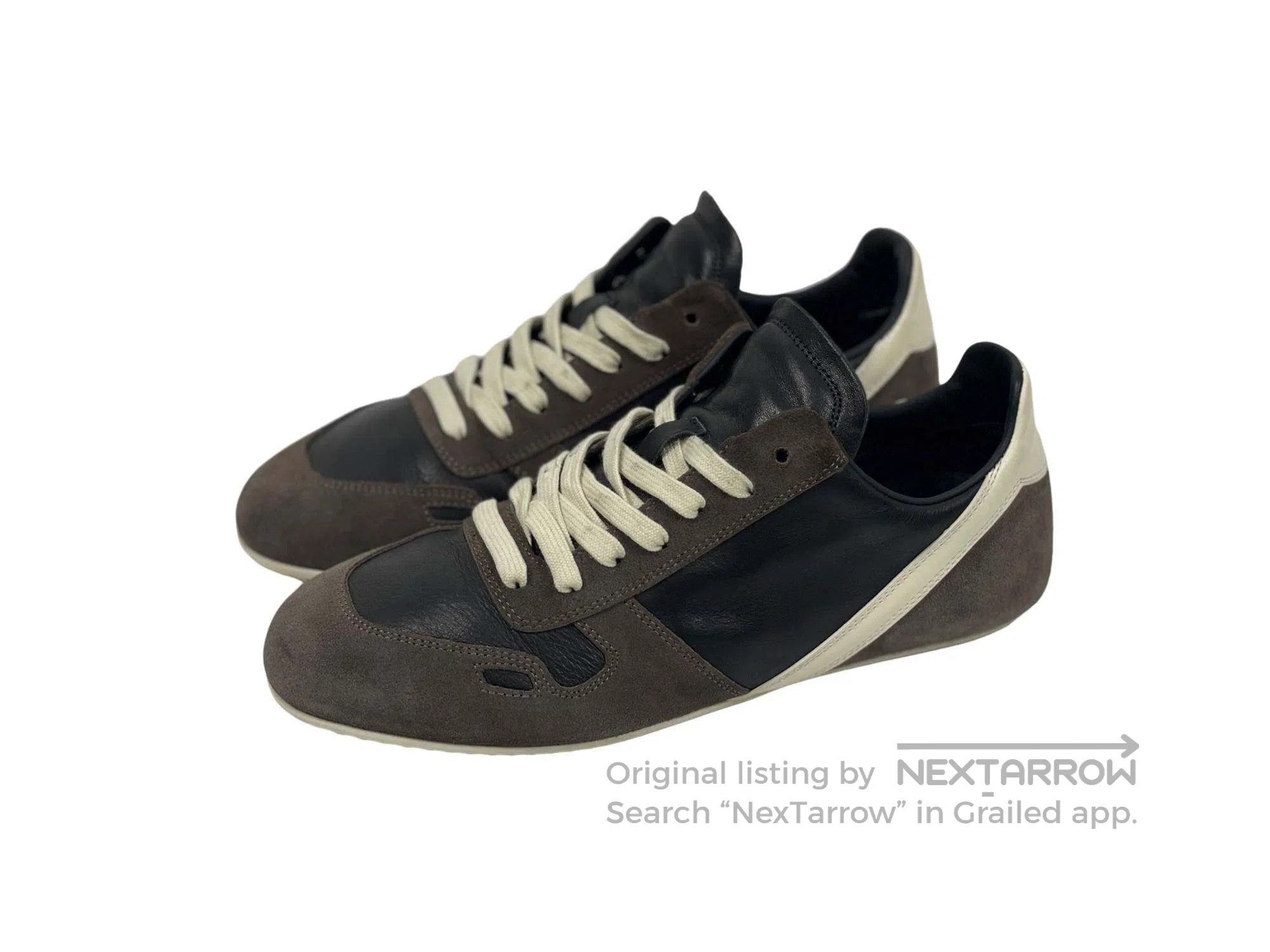 Rick Owens Rick Owens Thin Bottom German Training Low-Top Sneakers Size US 7 / EU 40 - 1 Thumbnail