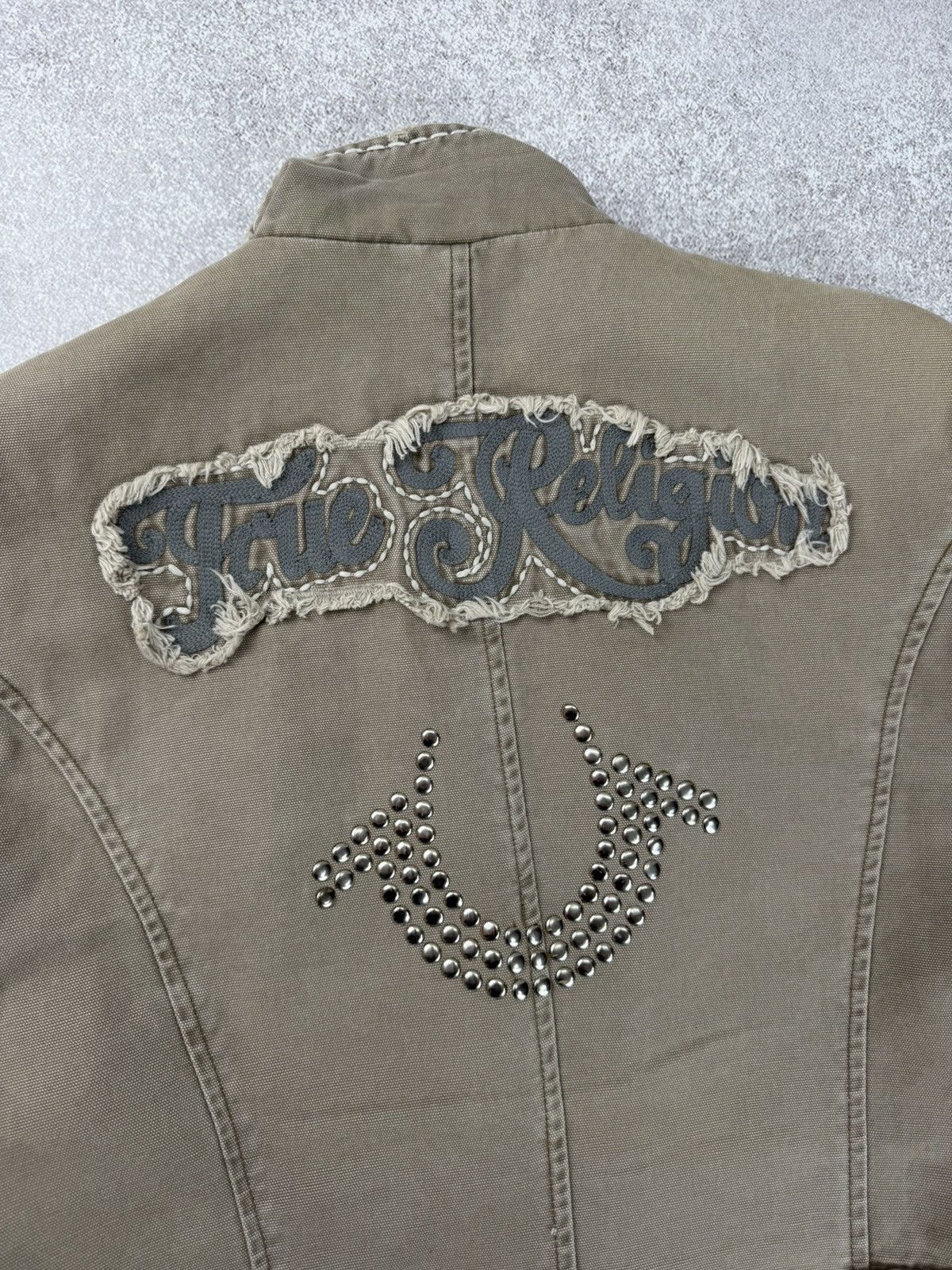 True Religion Vintage True Religion Women’s Military Denim Jacket Size 50 Size XL / US 12-14 / IT 48-50 - 21 Thumbnail