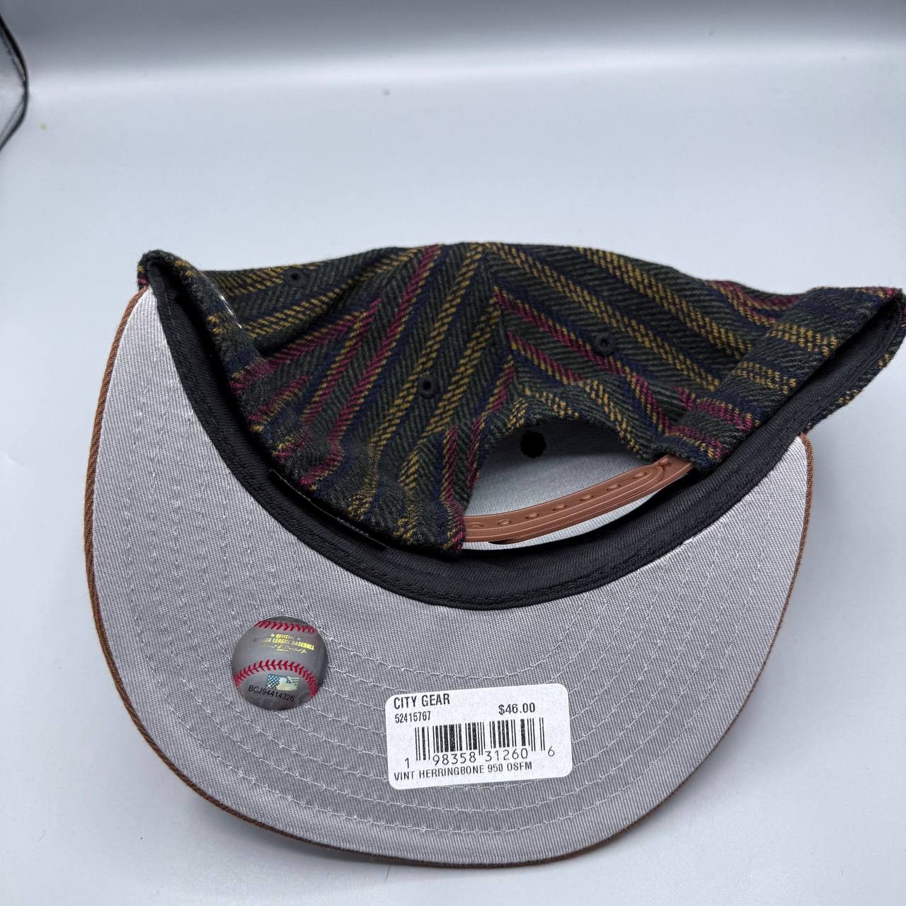 New Era Seattle Mariners Hat Men Vintage Herringbone Snap Back Cap Size ONE SIZE - 7 Thumbnail