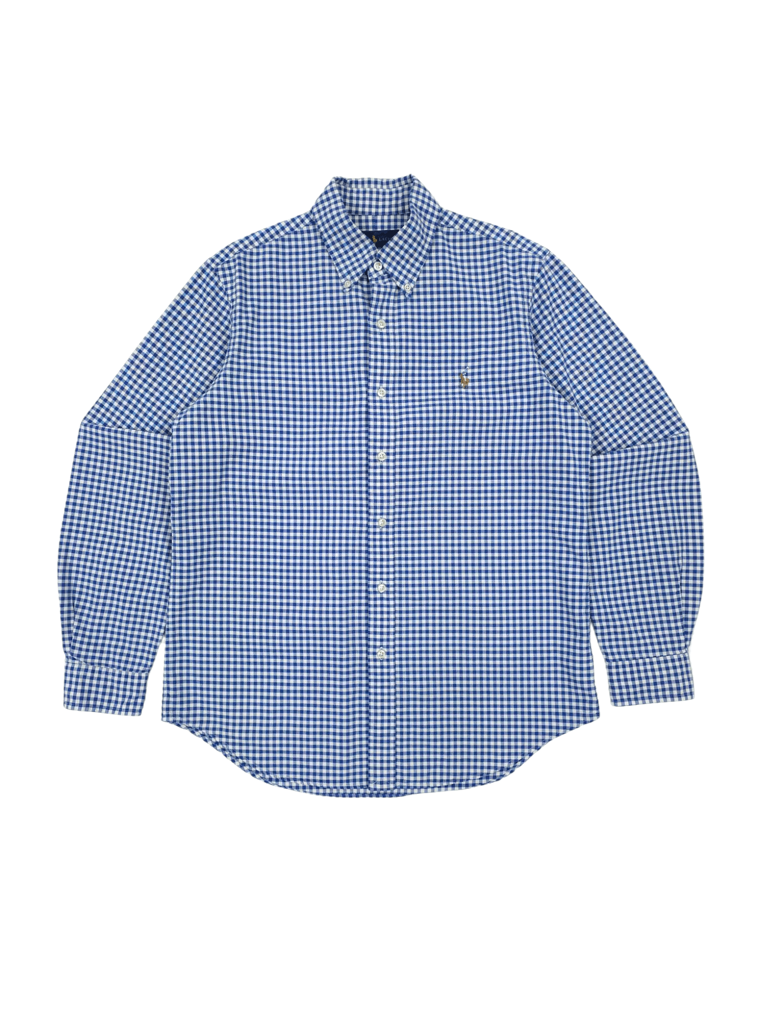 Polo Ralph Lauren 💎 Vintage Ralph Lauren Blue Checked Classic Button Shirt Size US M / EU 48-50 / 2 - 1 Thumbnail
