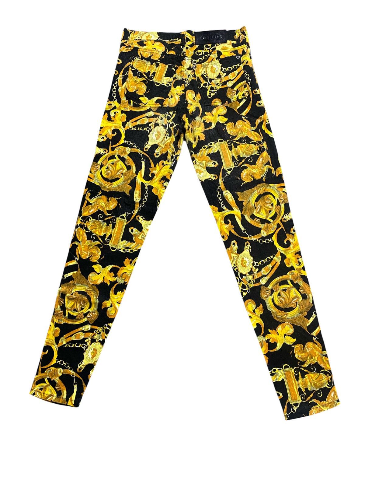 Vintage Vintage 80s Dekers Barocco Motive Made In France Pants Size 28" / US 6 / IT 42 - 2 Thumbnail