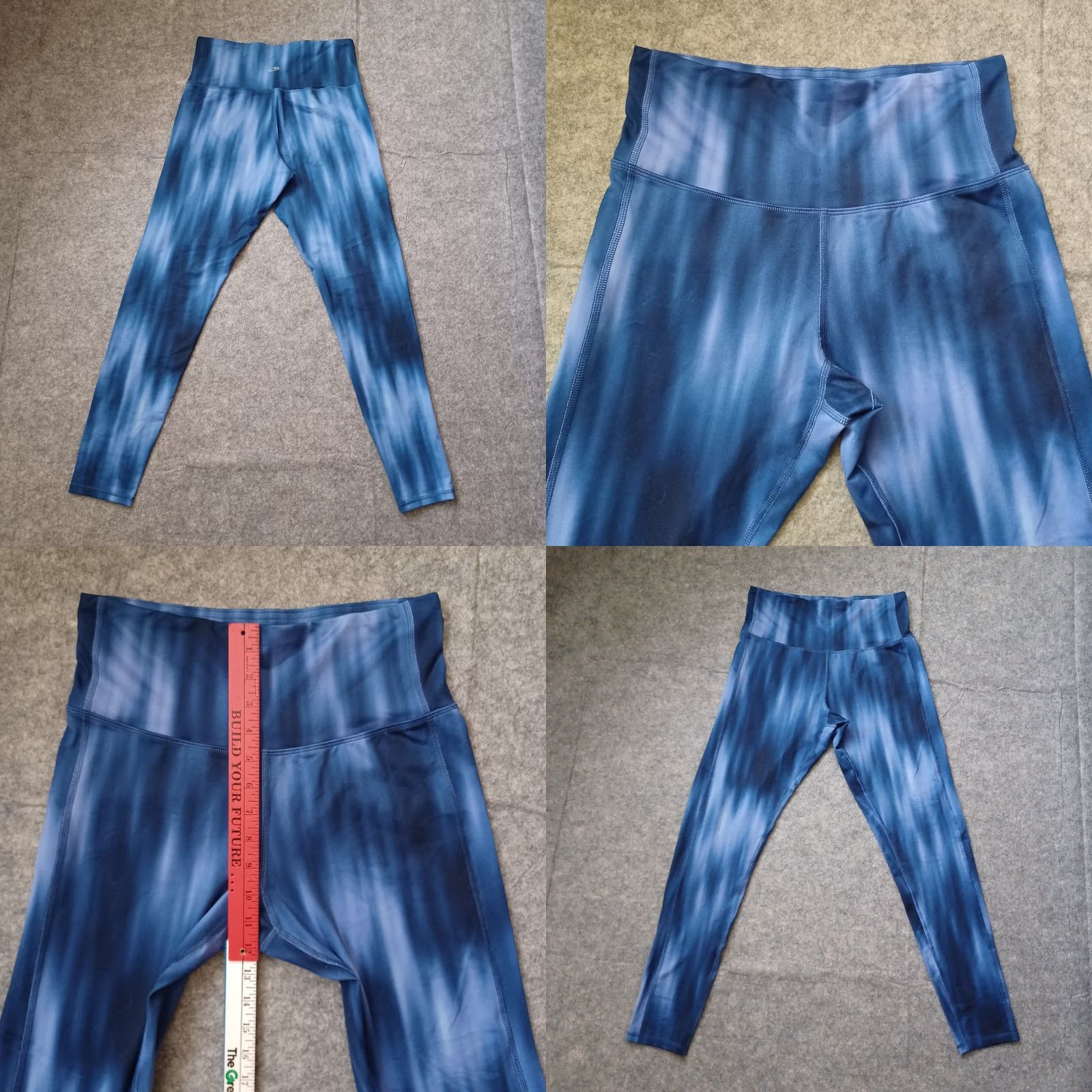 Champion Champion Leggings Womens Large Blue Duo Dry Activewear Capri Yoga Athleisure Size 36" / US 14 / IT 50 - 8 Thumbnail