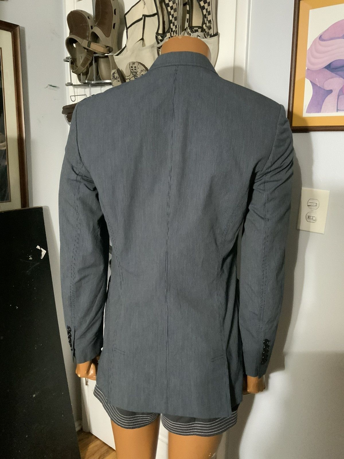 Paul Smith $795 Paul Smith Nylon Lined Stripe Sportscoat Blazer Jacket Size US S / EU 44-46 / 1 - 10 Thumbnail
