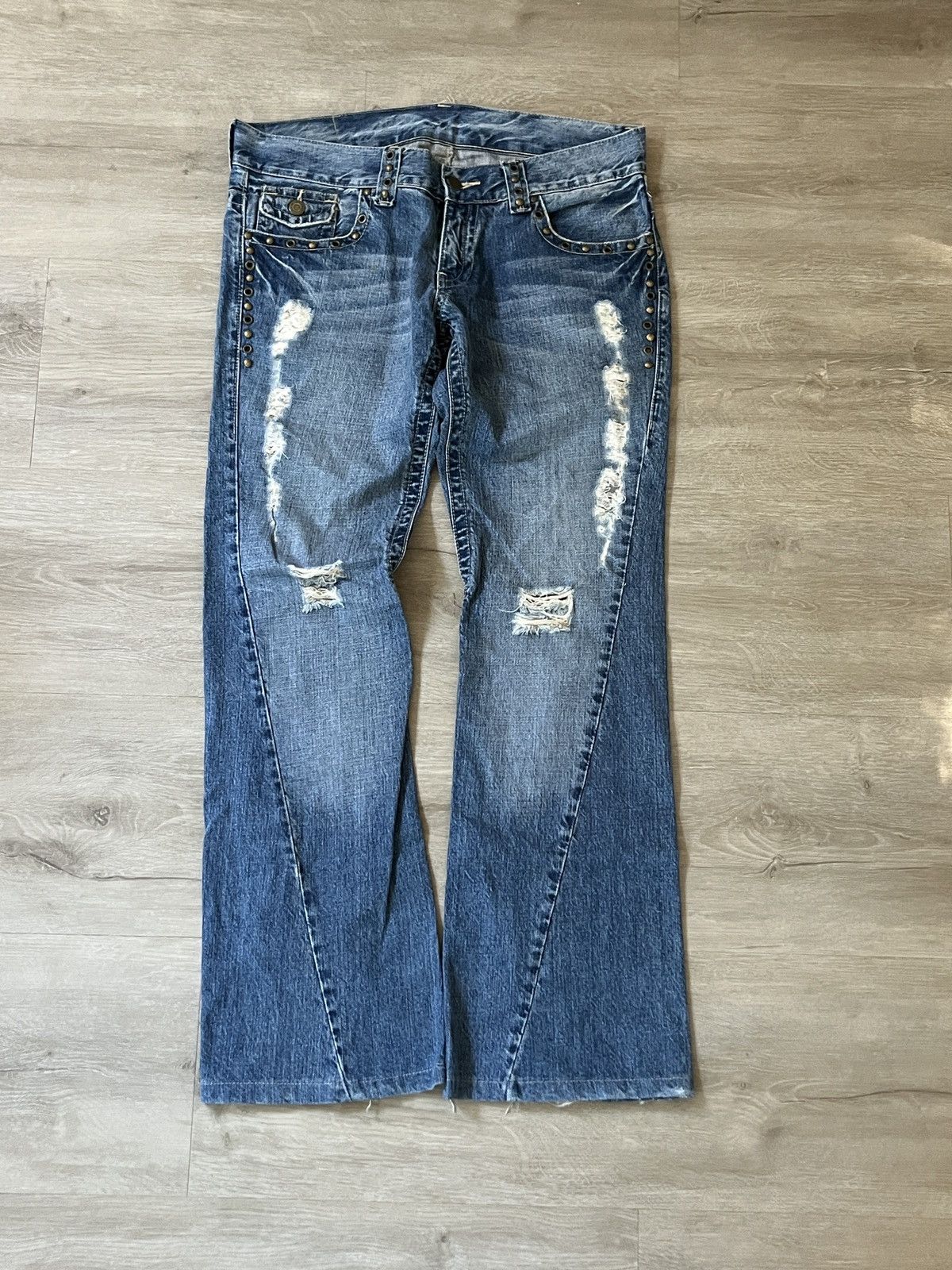 Tornado Mart Tornado Mart spiral denim Size US 34 / EU 50 - 1 Thumbnail