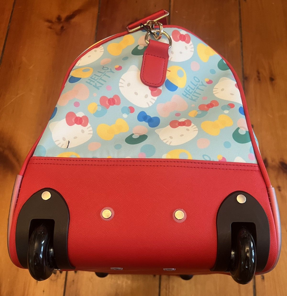 Japanese Brand × Other Authentic Hello Kitty duffle roller travel luggage bag rare Size ONE SIZE - 11 Thumbnail