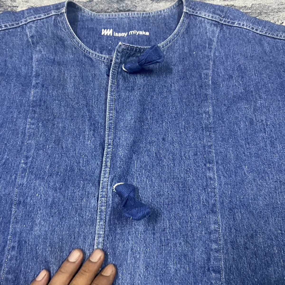 Issey Miyake × Japanese Brand Vintage IM Issey Miyake Designer Denim Jacket Size US XL / EU 56 / 4 - 3 Thumbnail