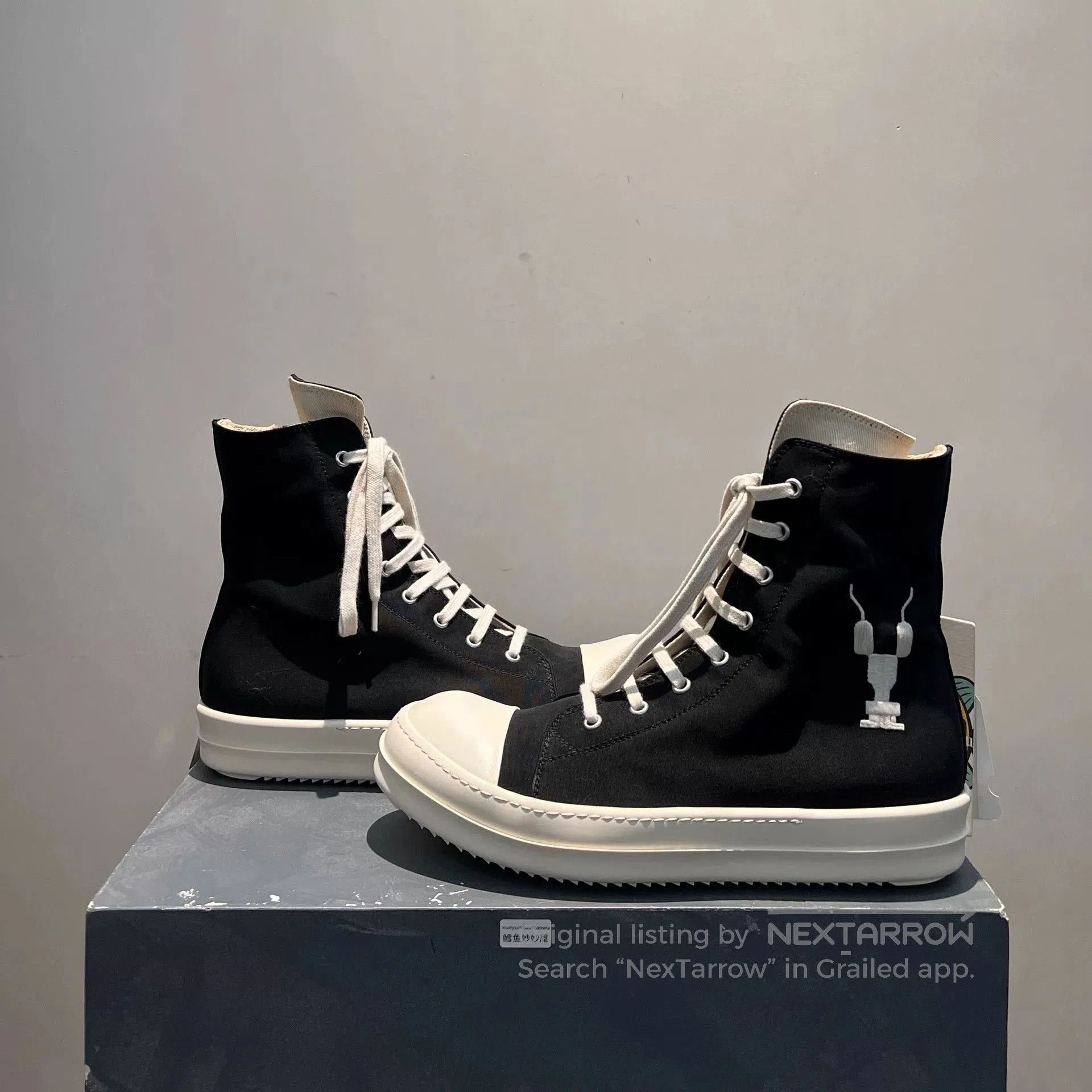 Rick Owens Drkshdw Rick Owens DRKSHDW High-Top Sneakers. Size US 10 / EU 43 - 3 Thumbnail