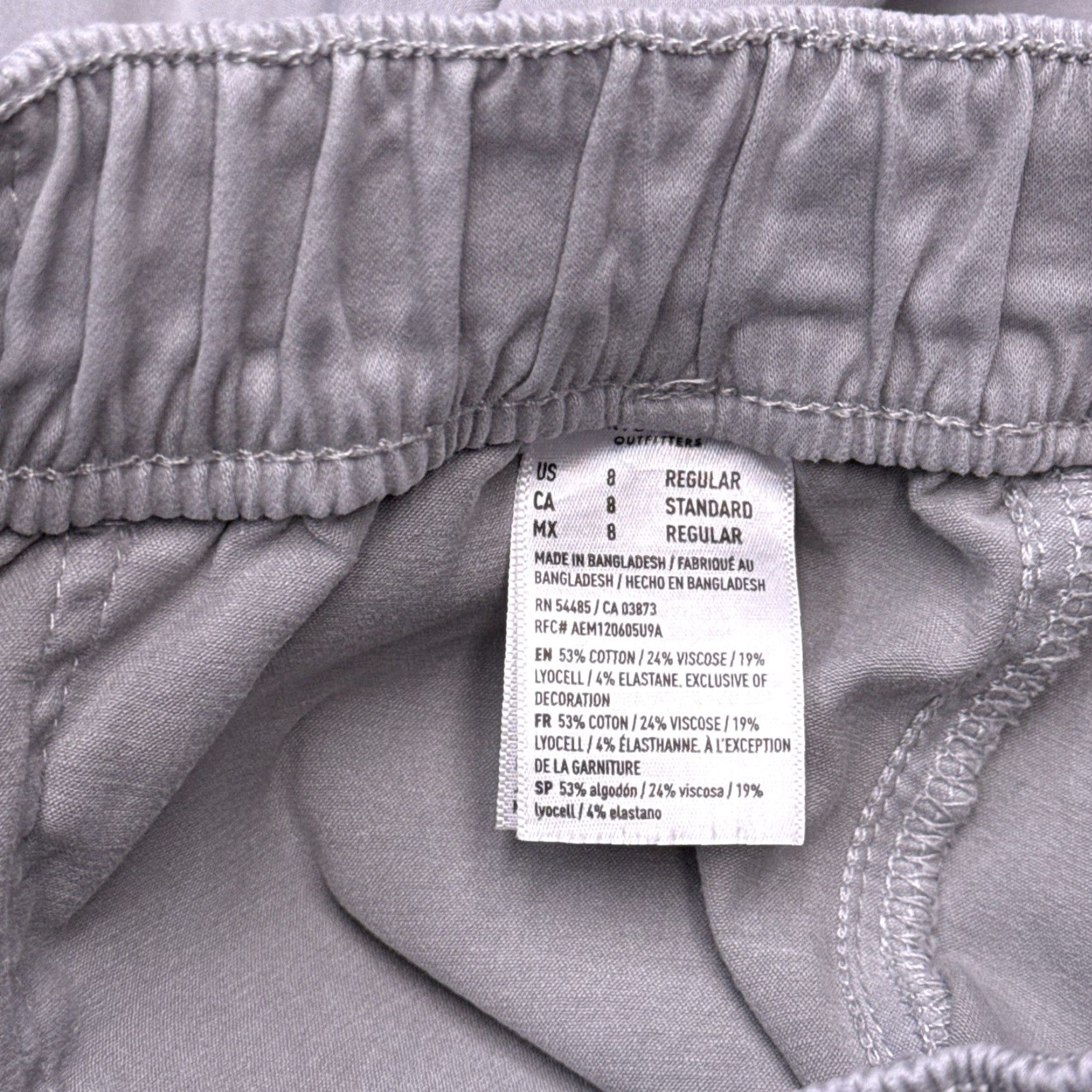 American Eagle Outfitters American Eagle Outfitters Jegging Jogger Pants Women's 8 Gray Mid Rise Zip Ankle Size 30" / US 8 / IT 44 - 7 Thumbnail
