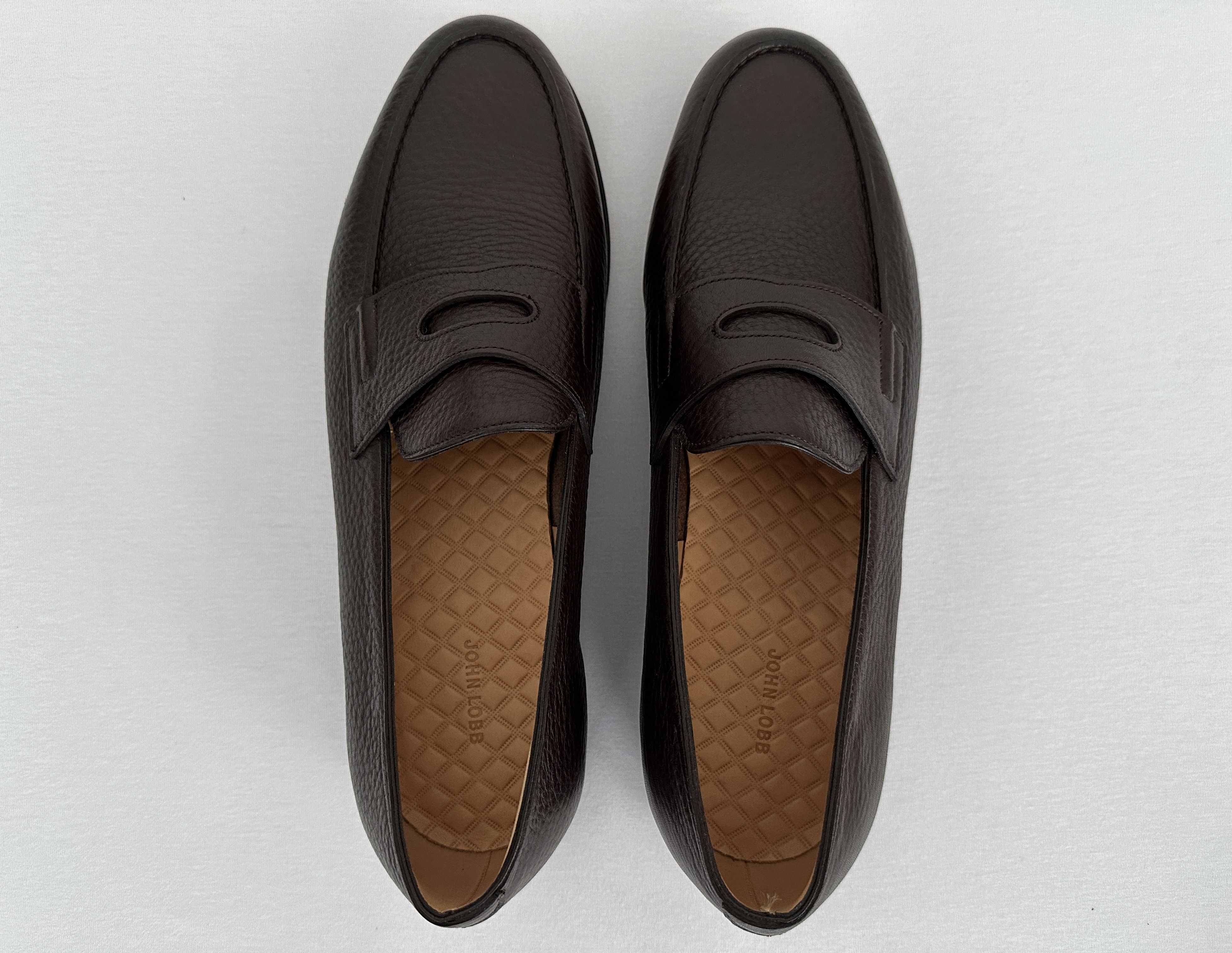 John Lobb Lopez Loafers Moorland Grain Leather Size US 9 / EU 42 - 8 Thumbnail
