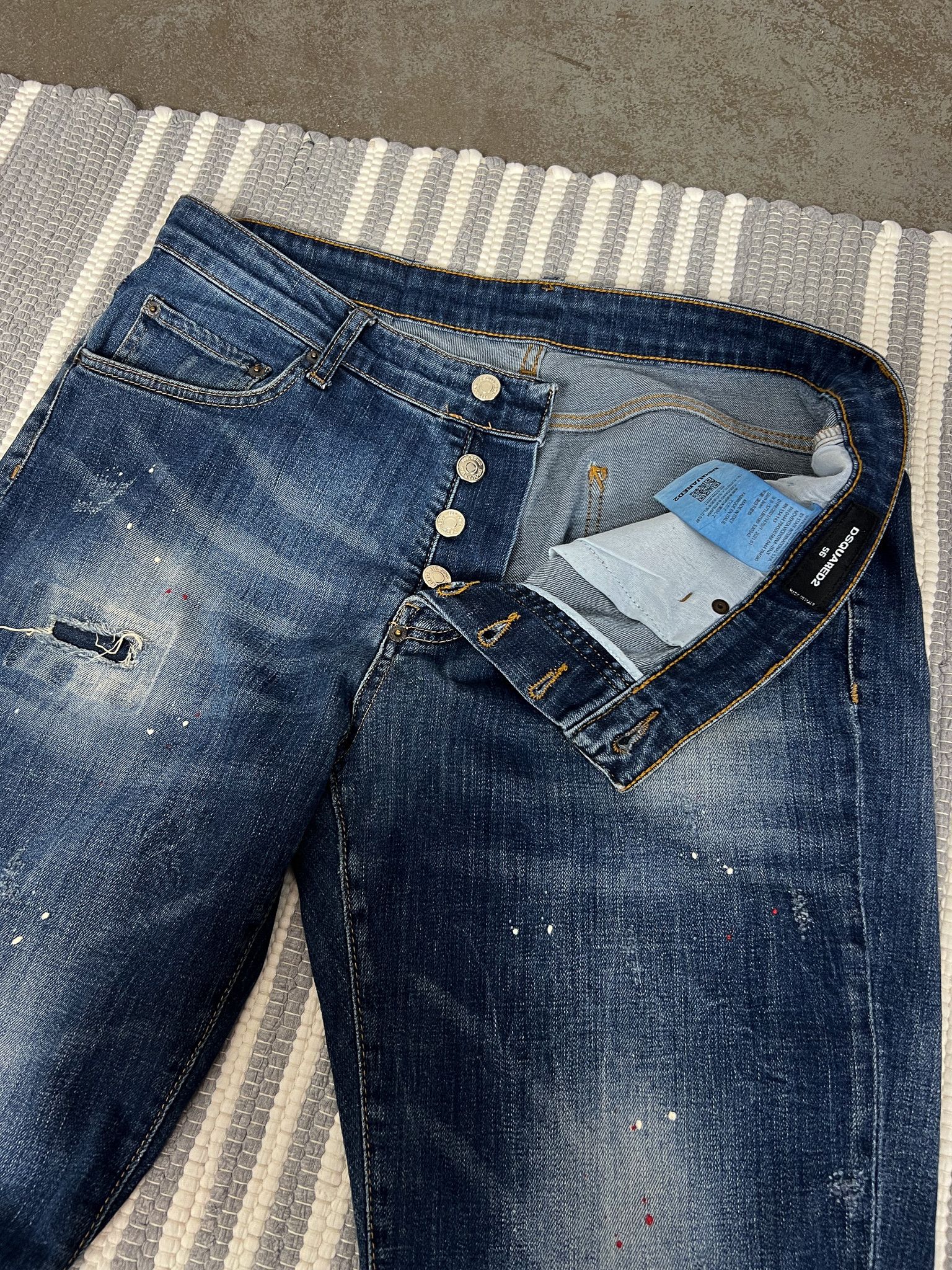 Dsquared2 Dsquared2 Skinny Blue Denim Jeans Size US 34 / EU 50 - 4 Thumbnail