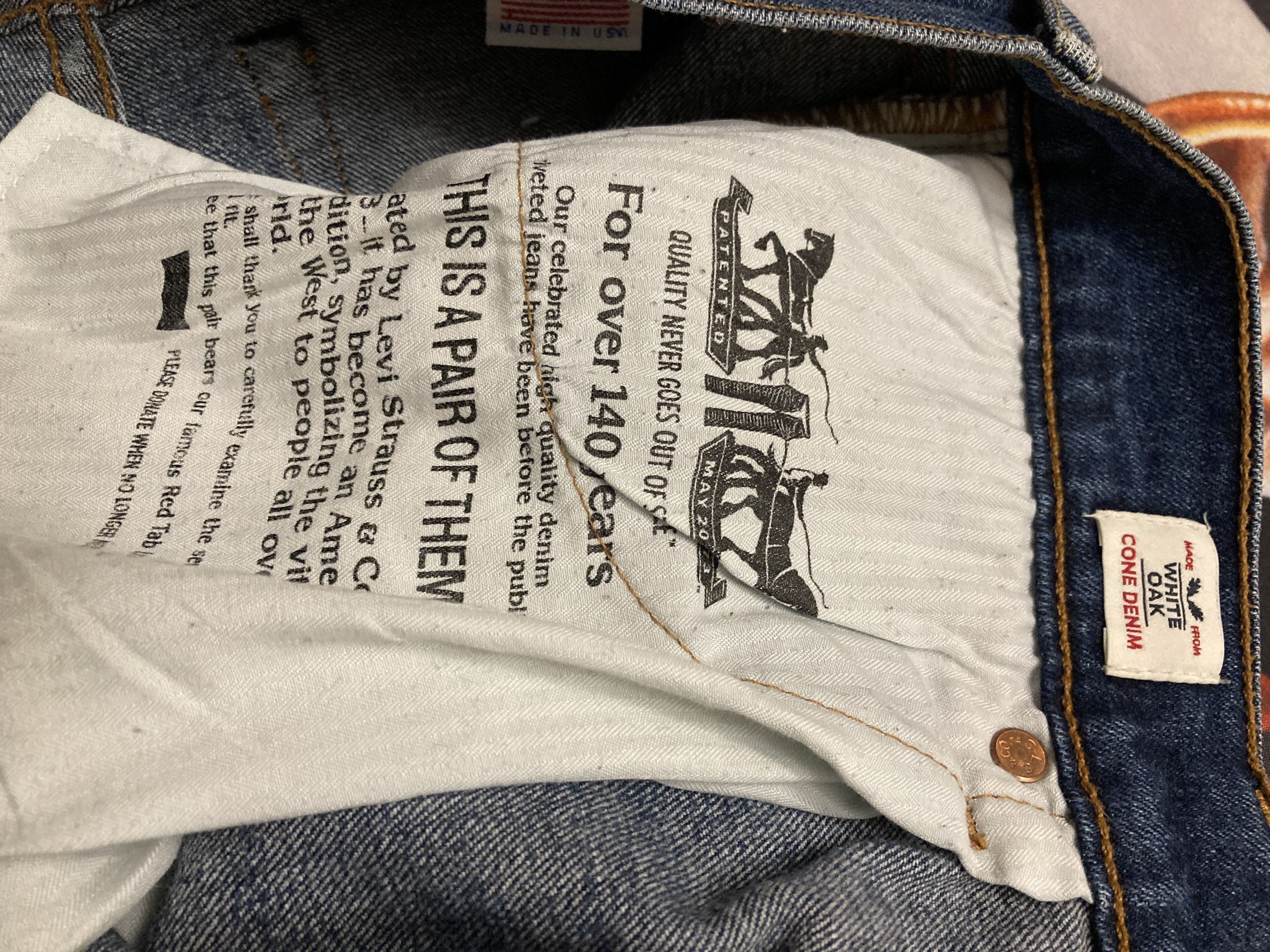 Levi's Levis White Oak Skinny Limited Edition Selvedge Montego Blue Size 26" / US 2 / IT 38 - 13 Thumbnail