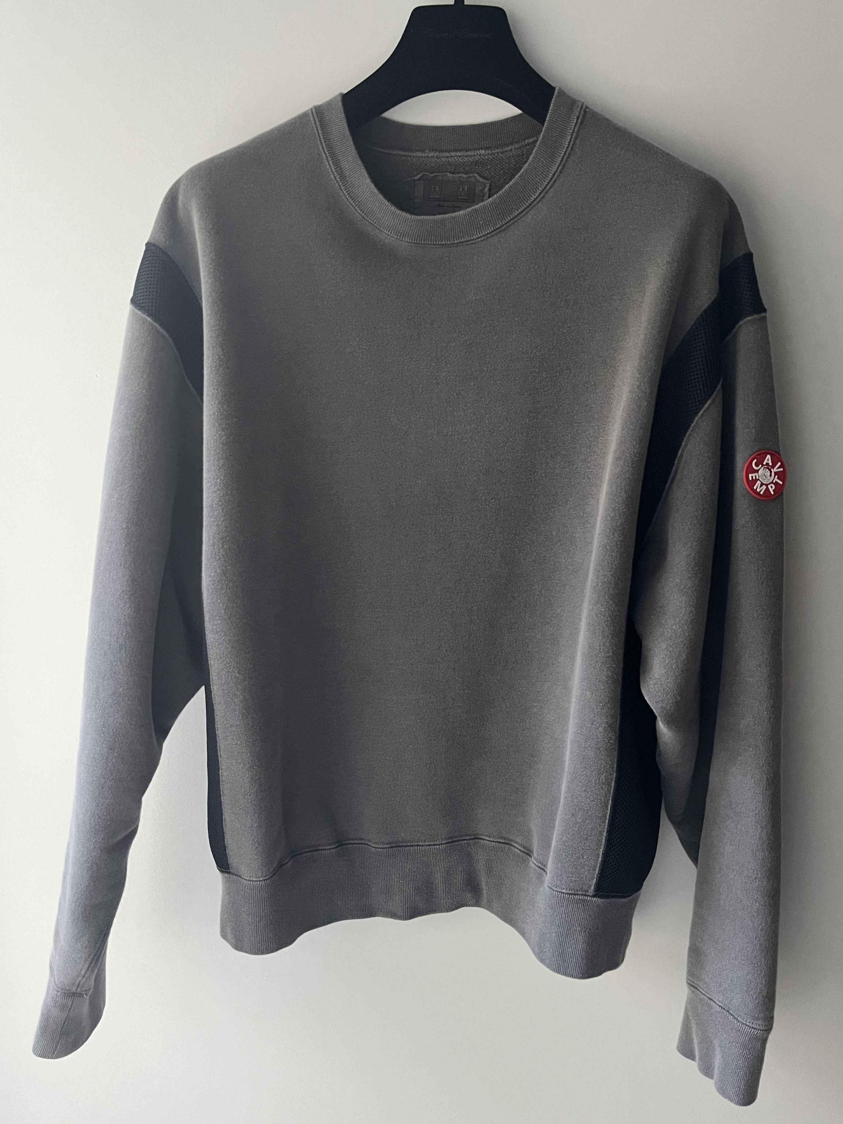 Cav Empt overdyed side mesh crewneck | Grailed