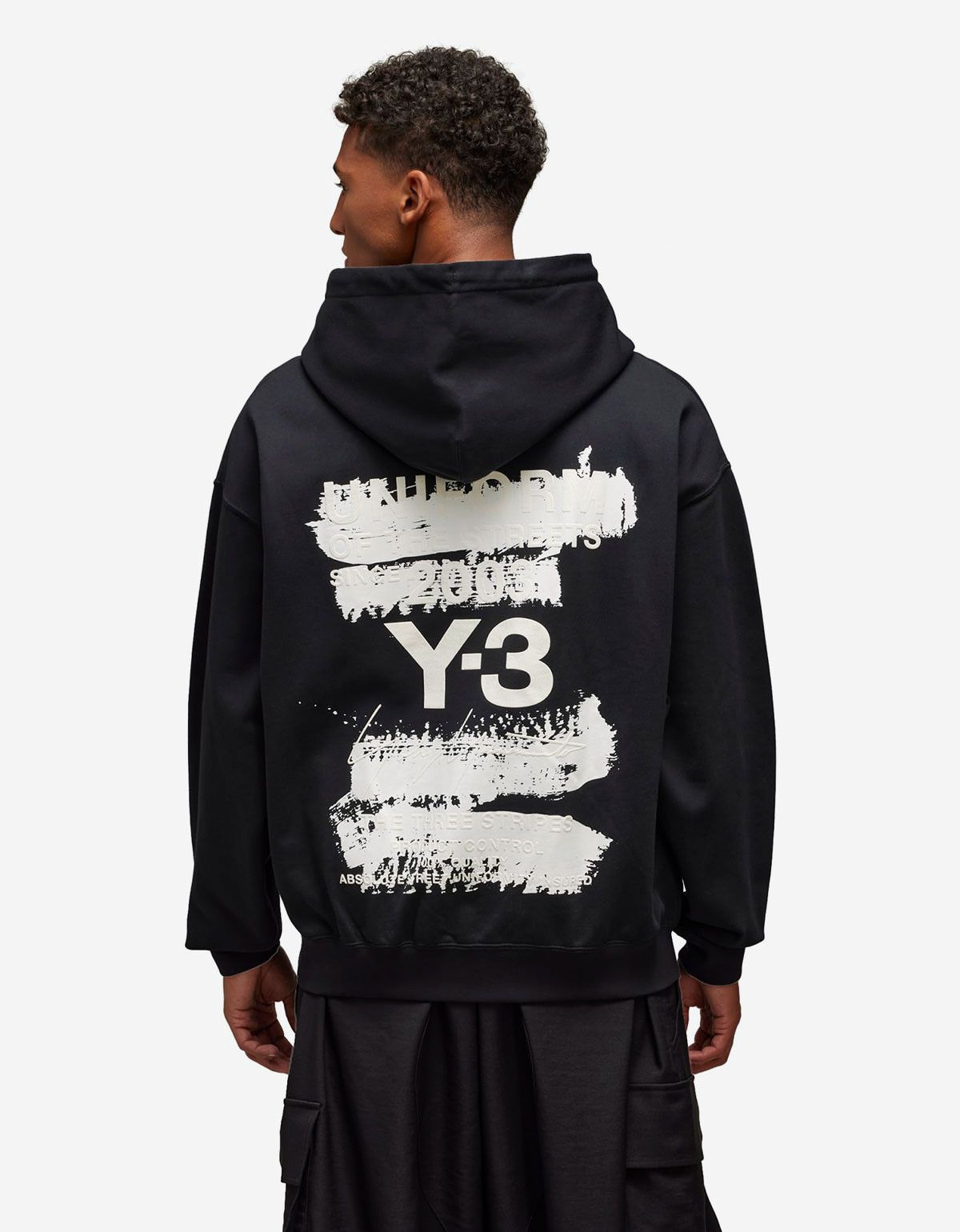 Y-3 Y-3 Black Graphic Print Hoodie Size US S / EU 44-46 / 1 - 4 Thumbnail