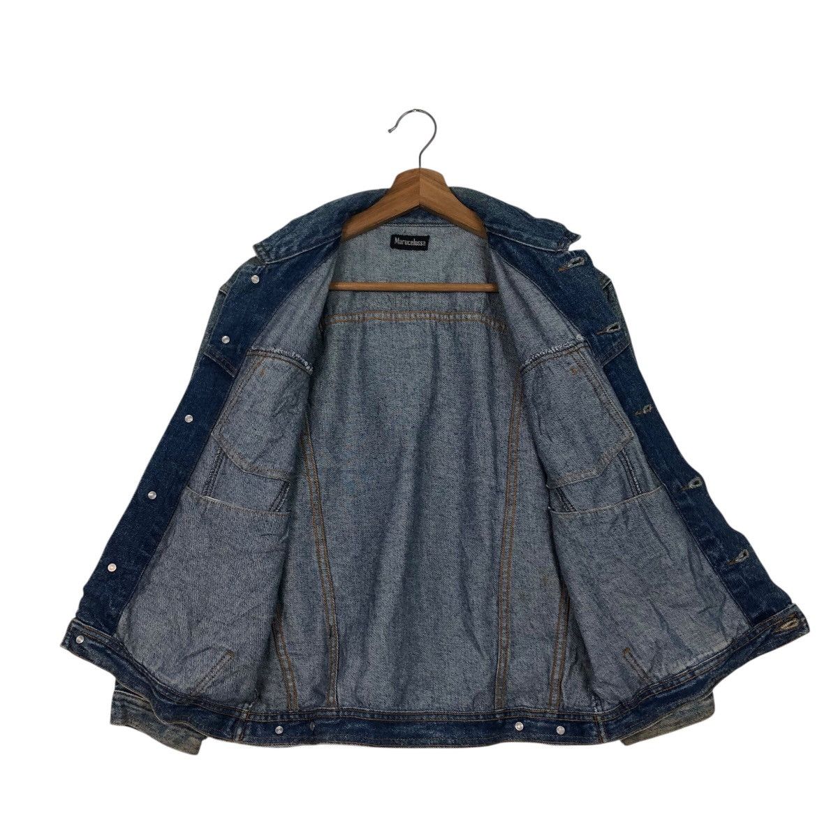 Japanese Brand 📌Vintage Trucker Denim Jacket Marucelossa Issey Miyake Size US M / EU 48-50 / 2 - 16 Thumbnail