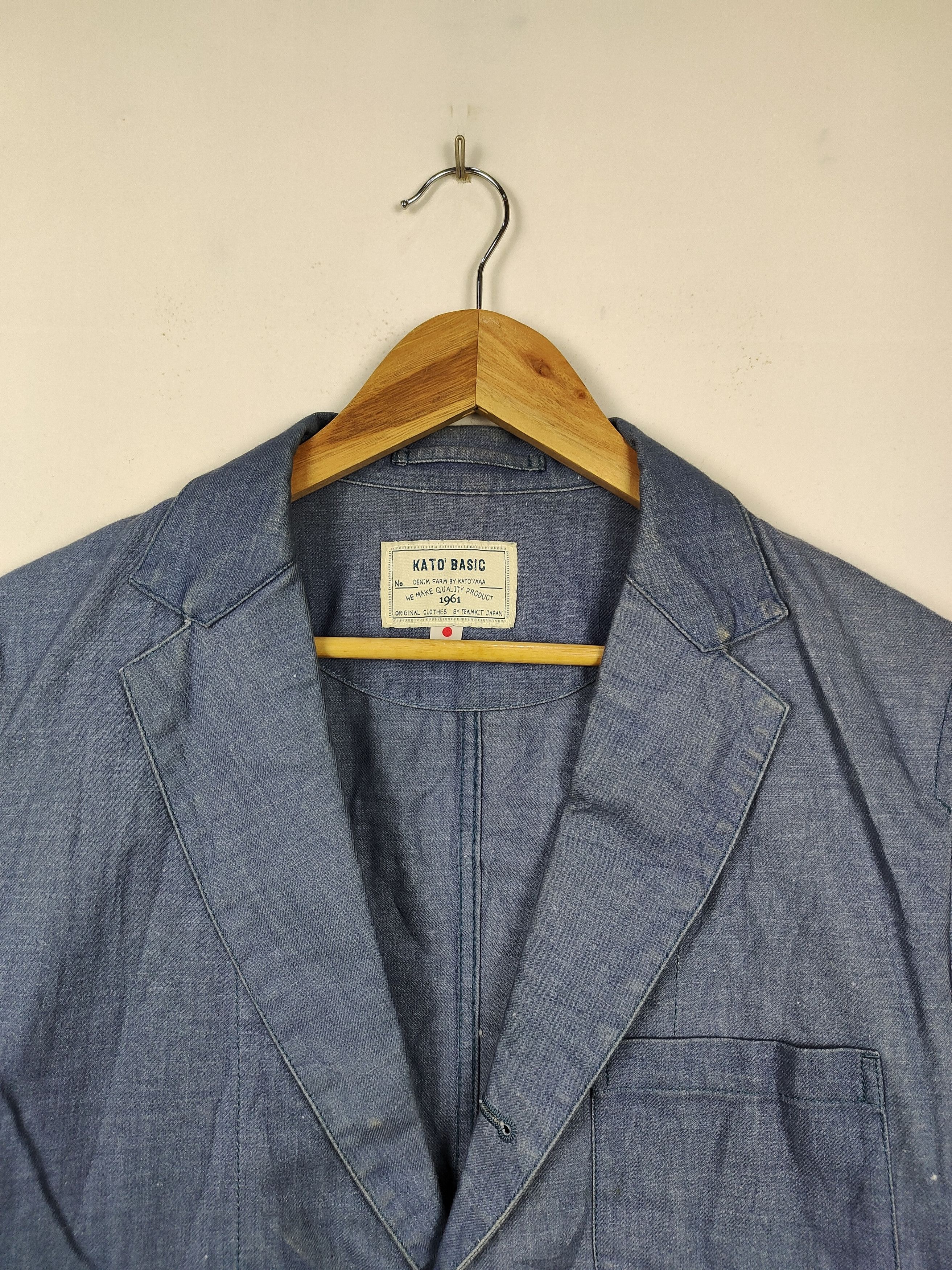 KATO × Vintage Vintage Kato' Basic Denim Chore Jacket Size US M / EU 48-50 / 2 - 2 Thumbnail