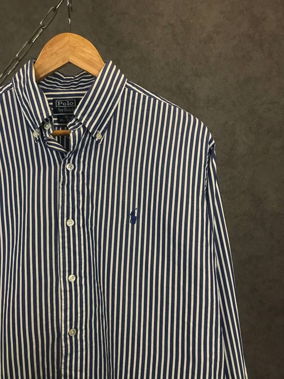 Polo Ralph Lauren Polo Ralph Lauren vintage designer logo striped shirt Size US L / EU 52-54 / 3 - 2 Thumbnail
