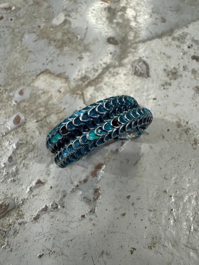 Gucci Gucci Blue Snake Silver Ring Size ONE SIZE - 3 Thumbnail