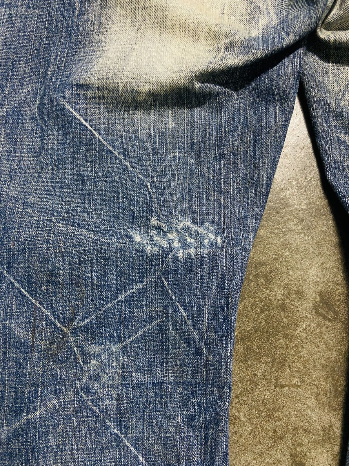 Seditionaries Co & Lu Distressed Flare Jeans Size US 33 - 14 Thumbnail
