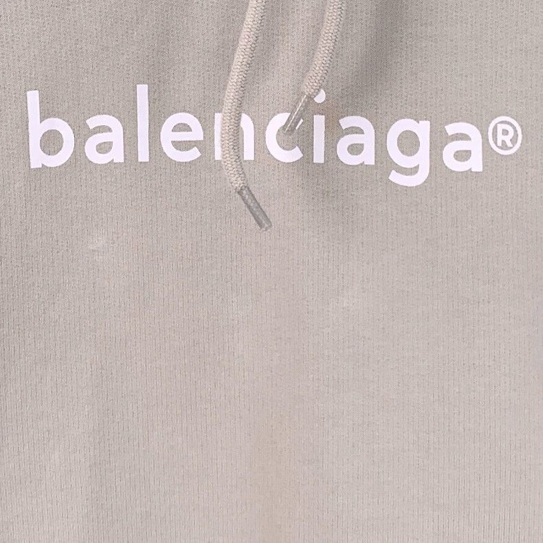 Balenciaga Balenciaga Long-sleeve hooded drawstring sweatshirt in apr Size US XS / EU 42 / 0 - 4 Thumbnail