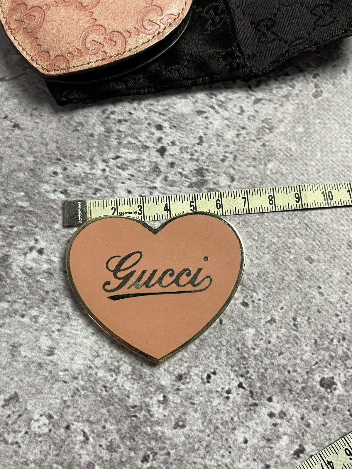Gucci Gucci Heart Shaped Pocket Mirror With Leather Case Size ONE SIZE - 11 Thumbnail