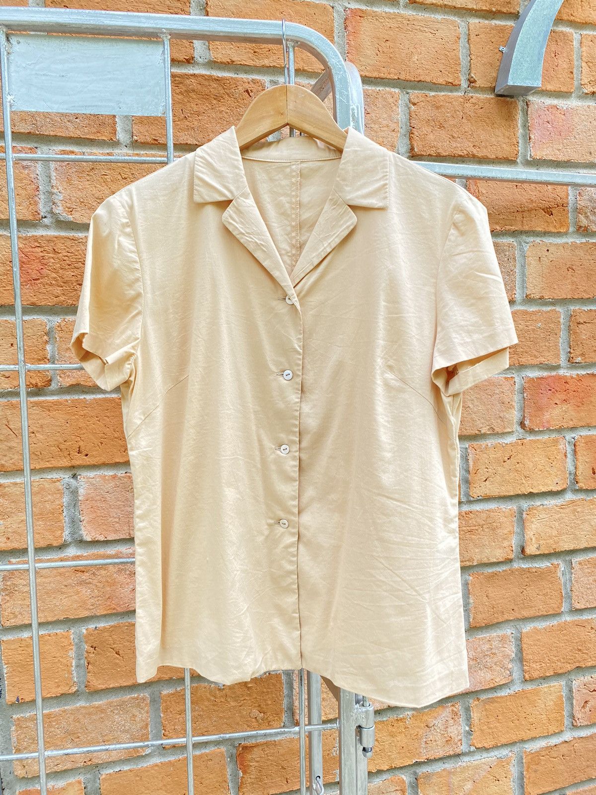 Jil Sander JILSANDER beige blouse shirt Size M / US 6-8 / IT 42-44 - 5 Thumbnail