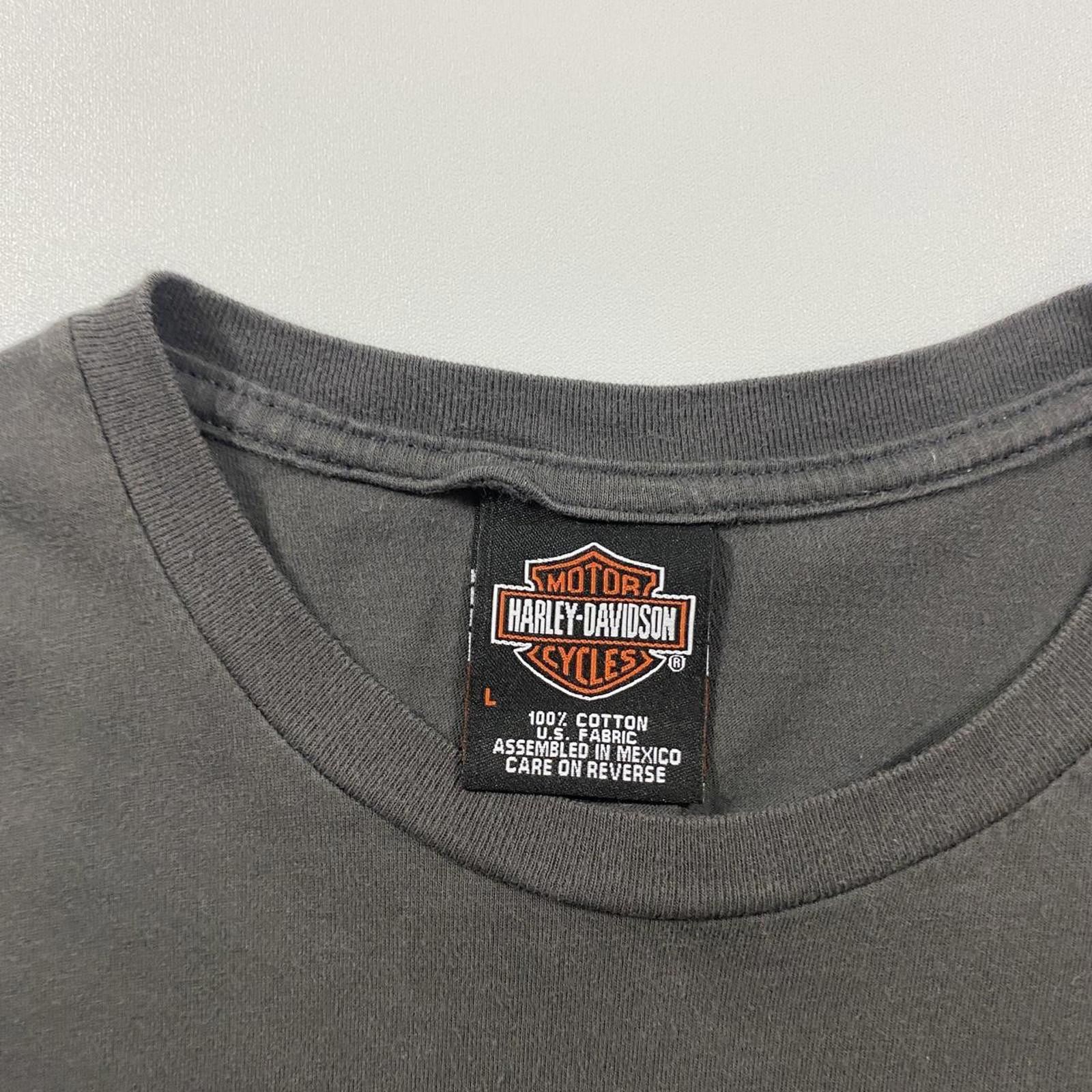 Harley Davidson Harley Davidson black and grey streetwear tee #bikerstyle Size US L / EU 52-54 / 3 - 3 Thumbnail