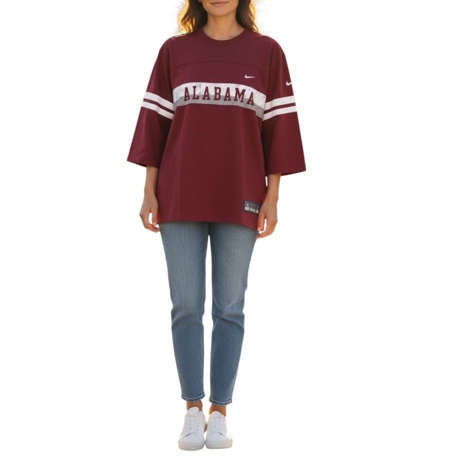 Nike Nike Alabama Crimson Tide jersey style varsity T-shirt small Size S / US 4 / IT 40 - 1 Thumbnail